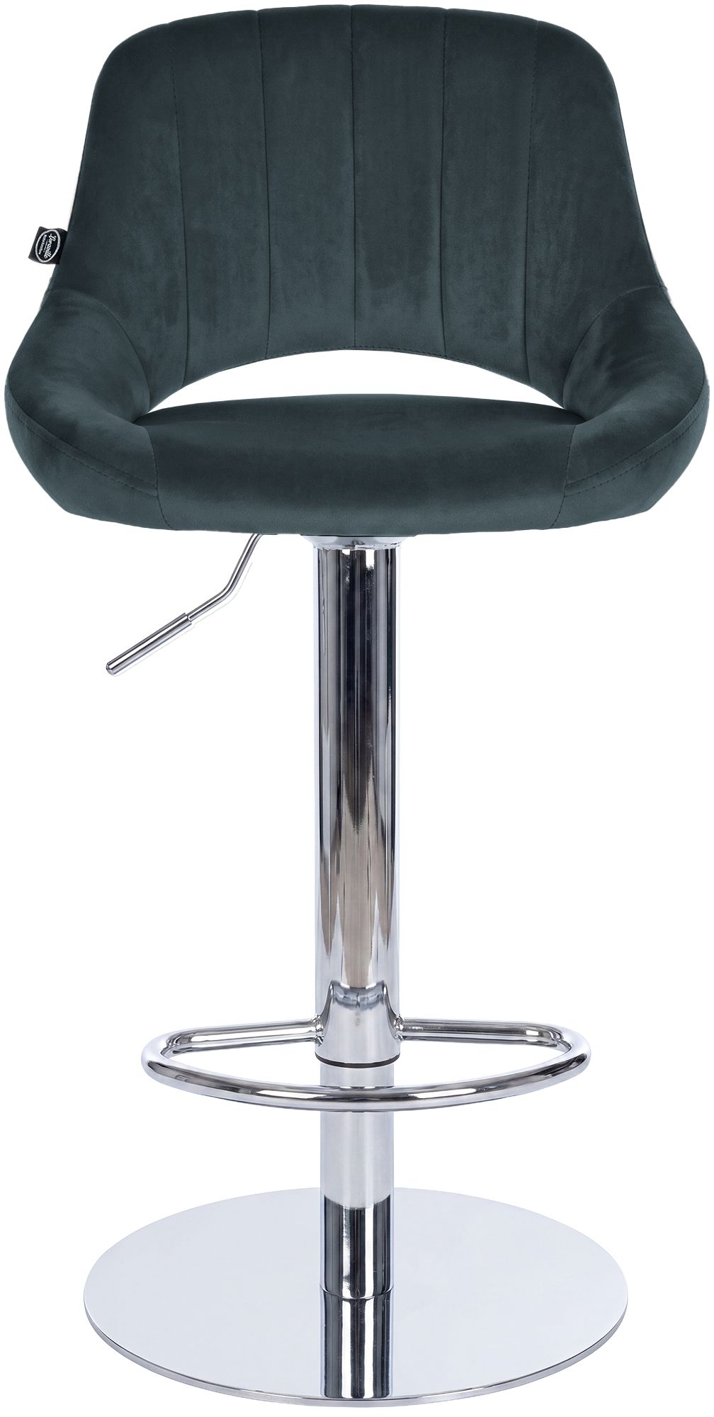 Barhocker Milet Chrom mit extra schwerem Standfuß