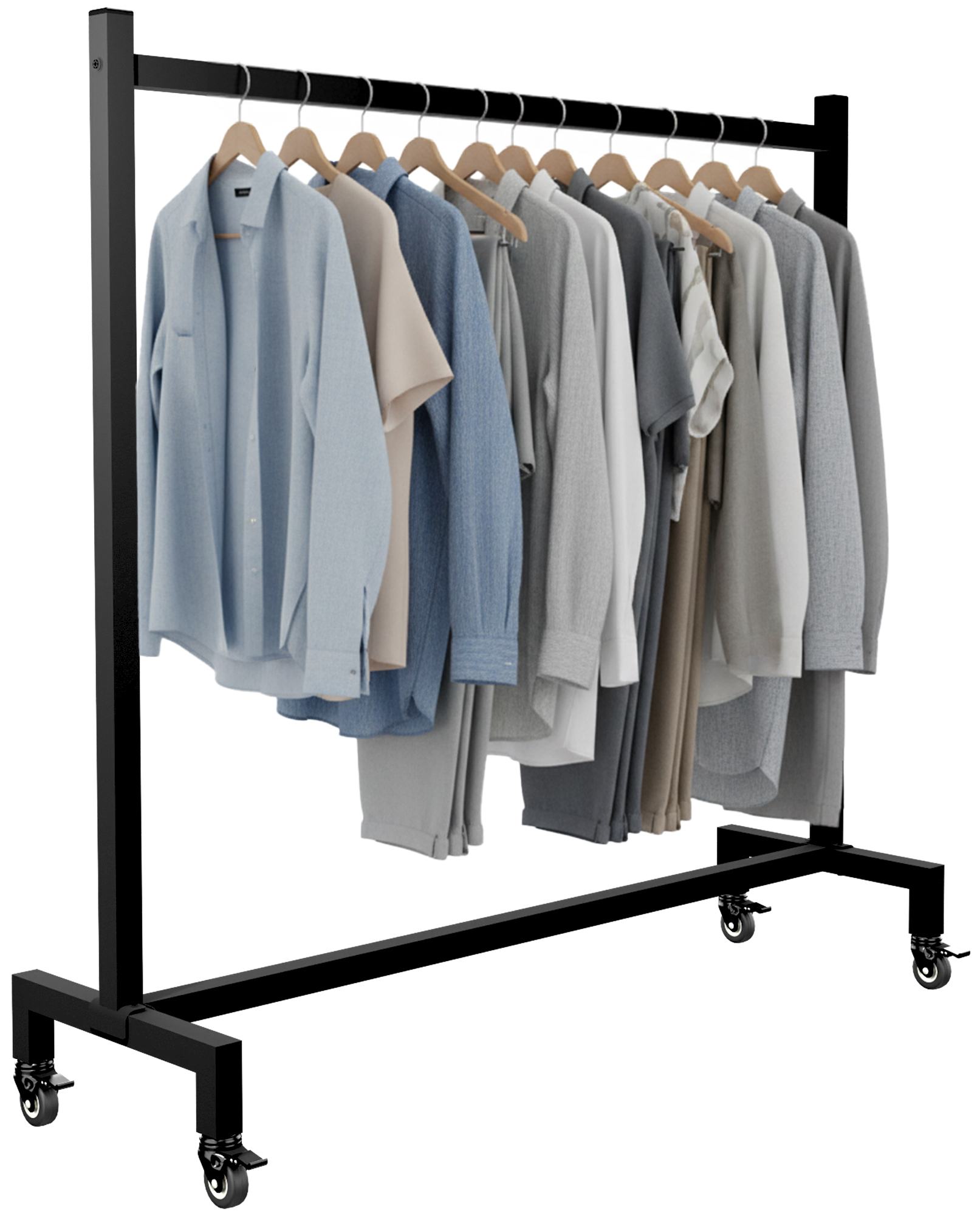 Kleiderständer Gisborne schwarz 120x38x120