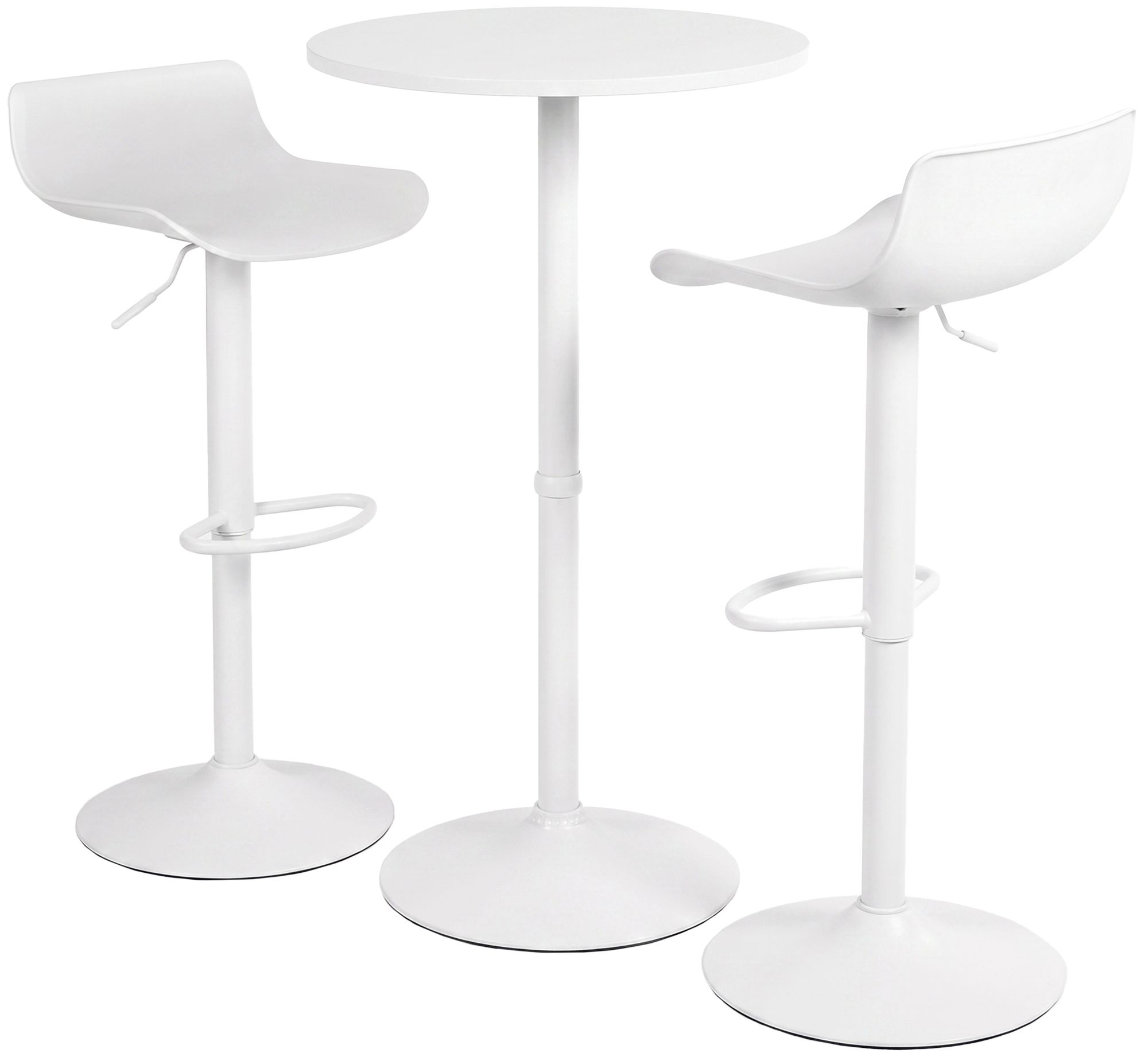 Bartisch-Set Fernie mit zwei Barhockern