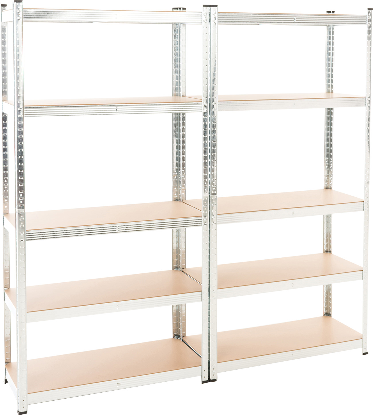 2er Set Steckregal G 90x40x180 silber
