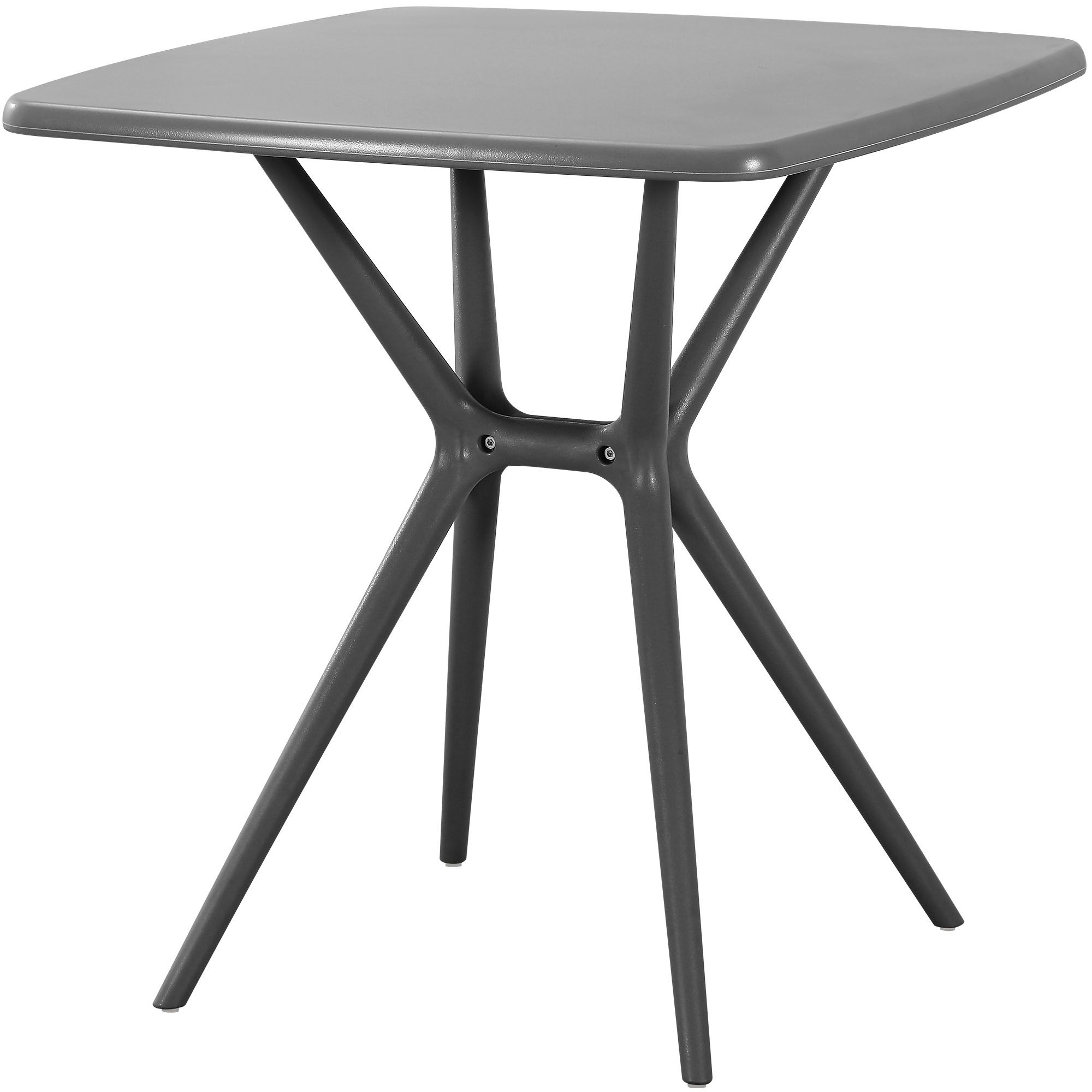 Gartenmöbel-Set Vela mit 4 Stühlen dunkelgrau