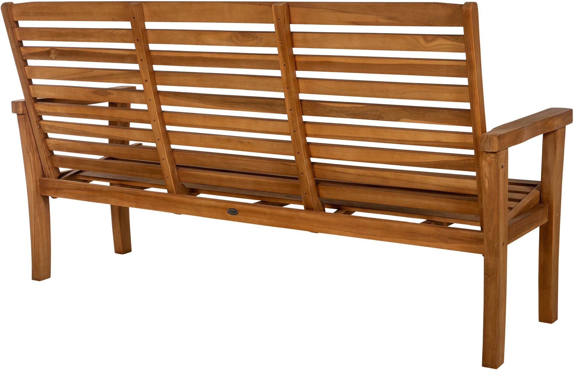 Teakbank Nicosia mit Liegefunktion teak 200 cm