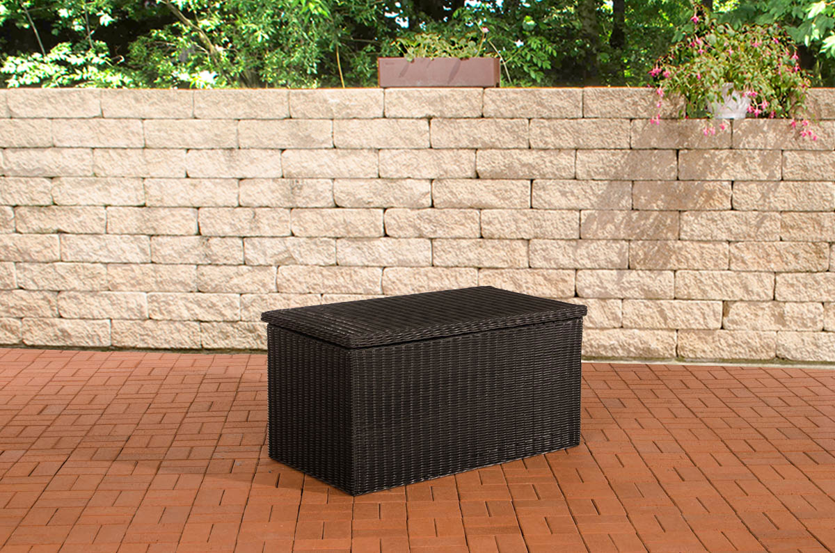 Polyrattan Luxus Auflagenbox 5mm schwarz L