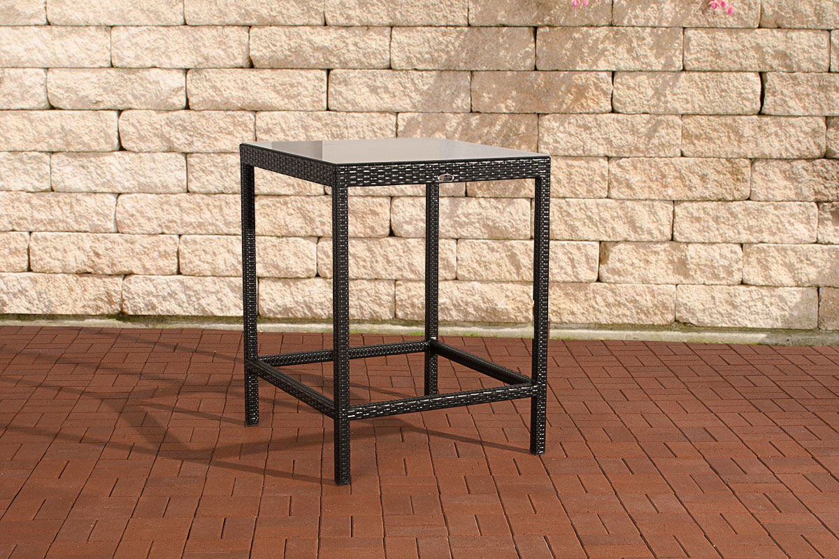 Polyrattan Tisch Alia schwarz