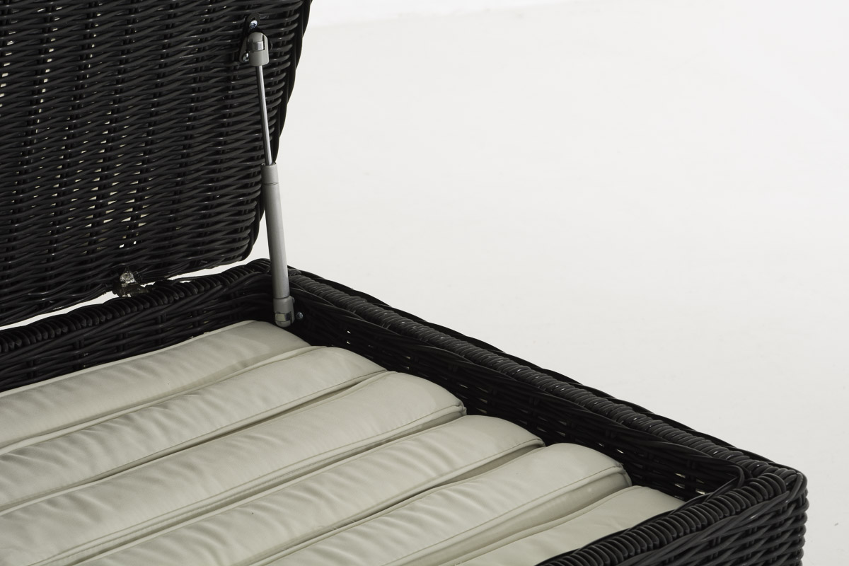Polyrattan Luxus Auflagenbox 5mm schwarz L