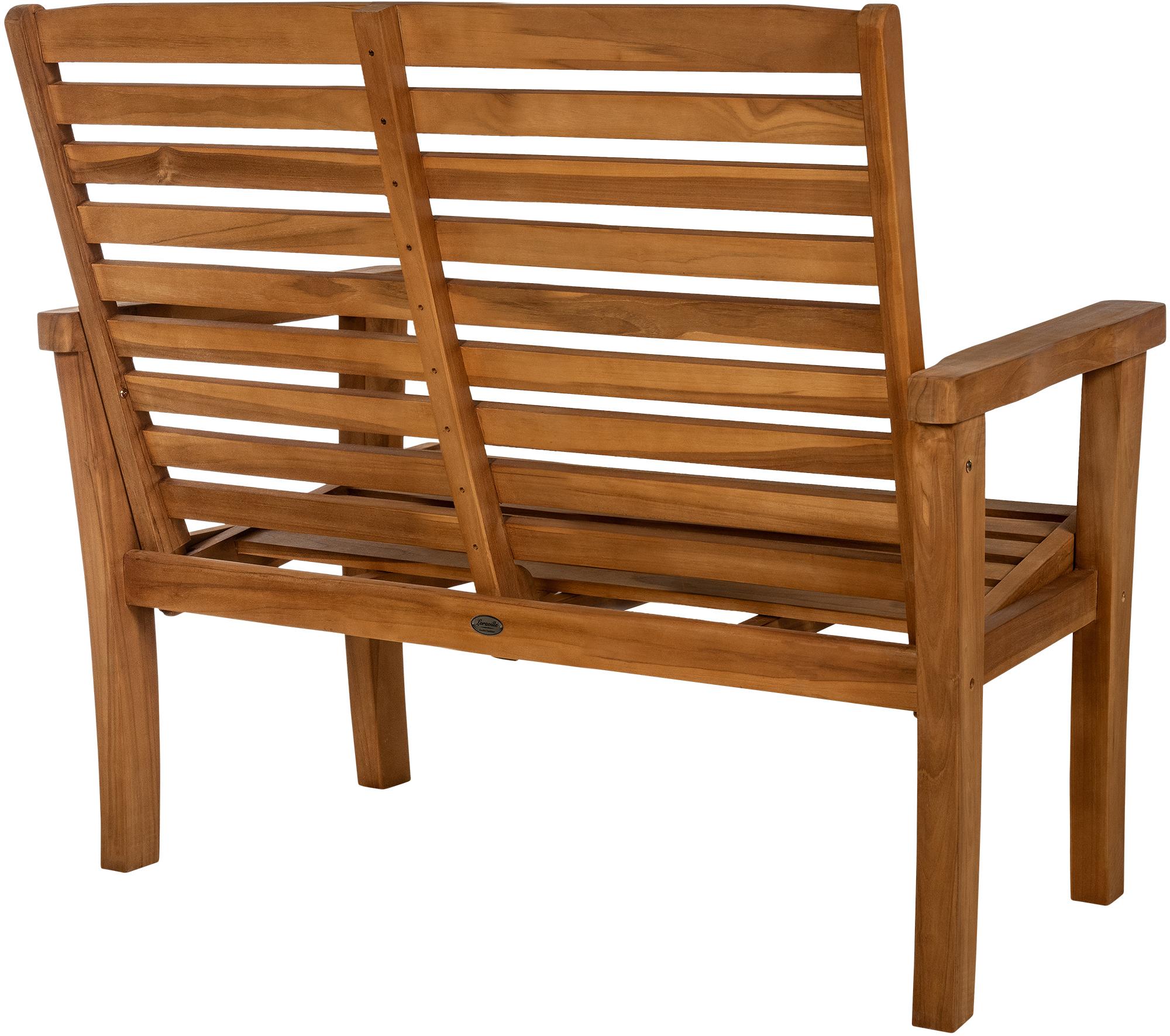 Teakbank Nicosia mit Liegefunktion teak 120 cm