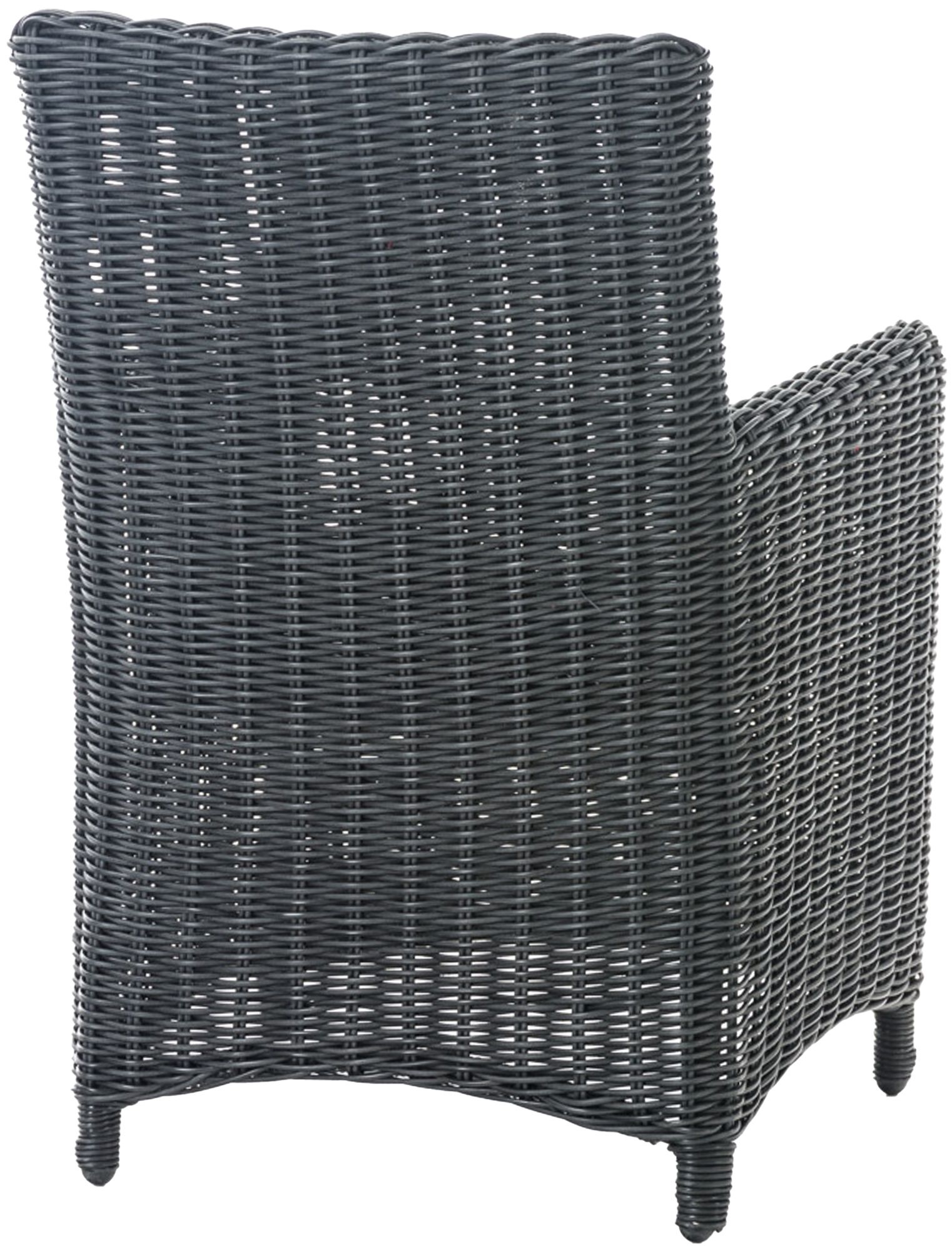 4er Set Gartenstuhl Fontana 5mm schwarz anthrazit