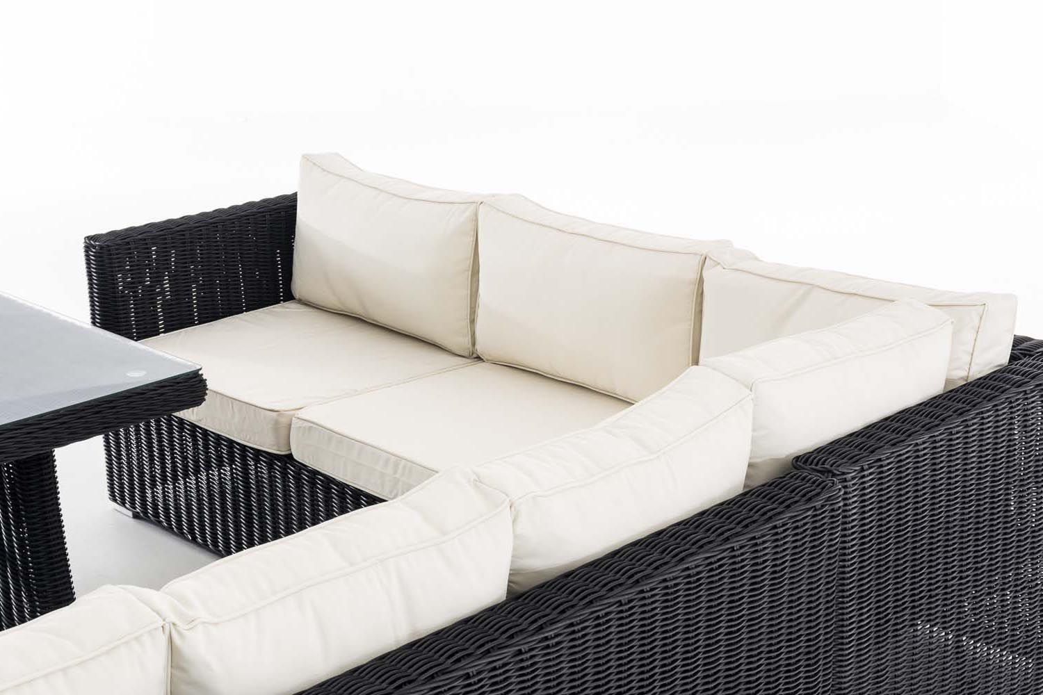 Sitzgruppe Sorano 5mm schwarz cremeweiß