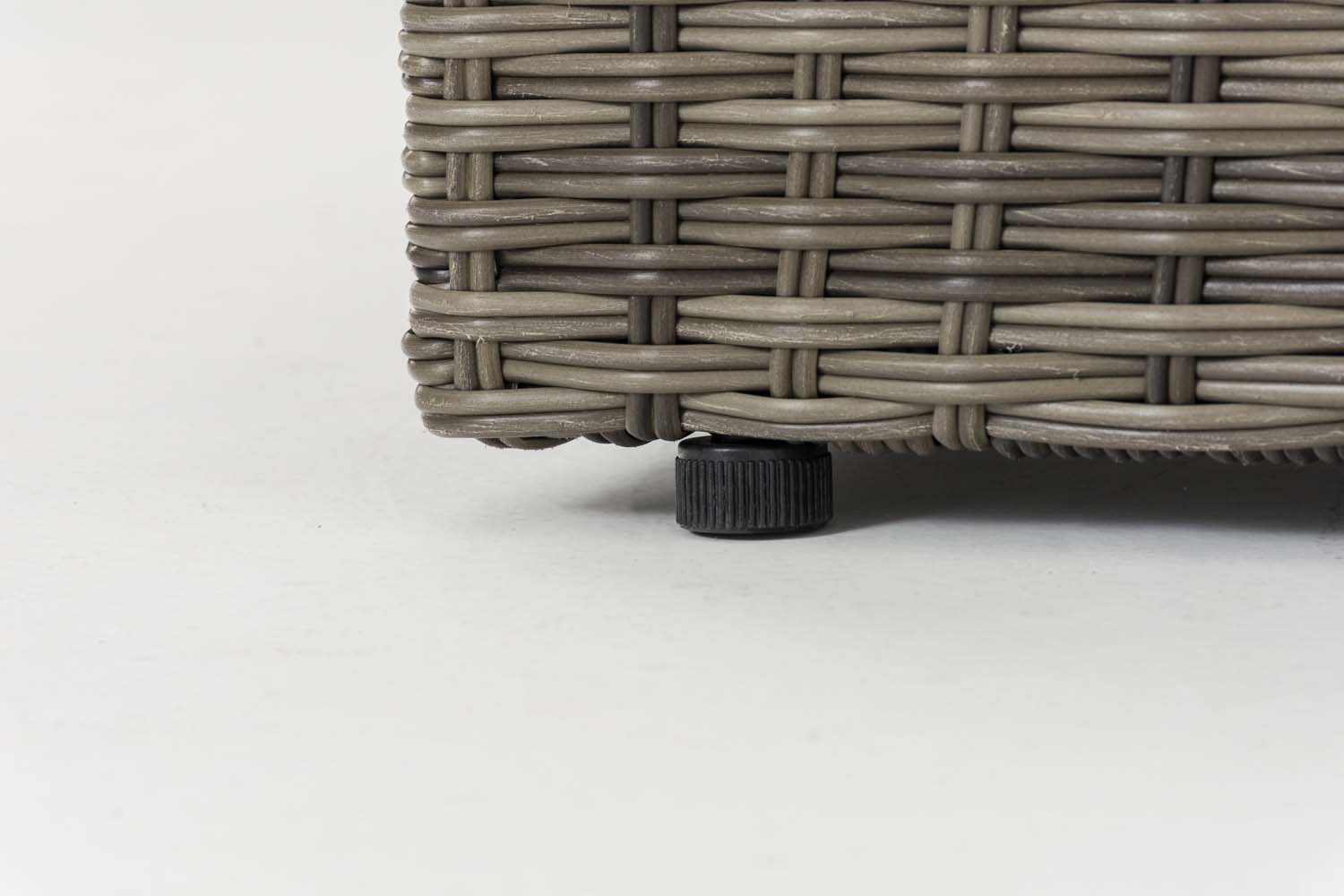 Polyrattan Tisch Genero / Liberi 5mm grau-meliert