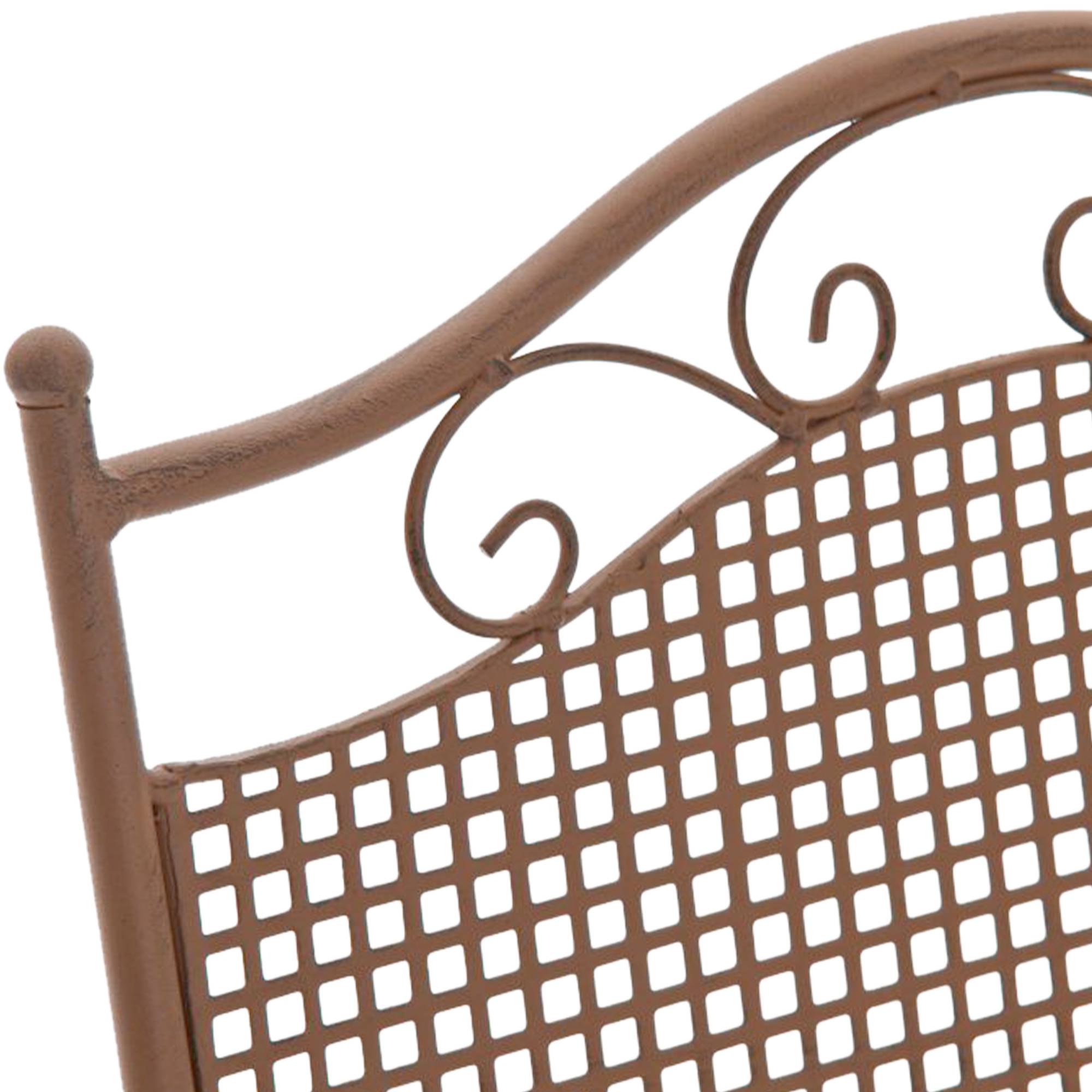 2er Set Gartenstühle Kiran antik braun