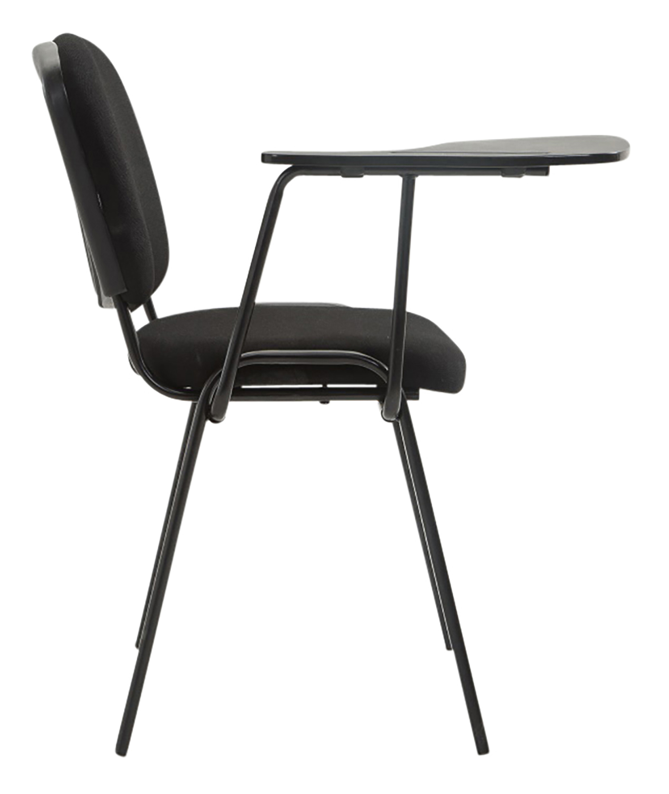 4er Set Stühle Ken mit Klapptisch Stoff schwarz