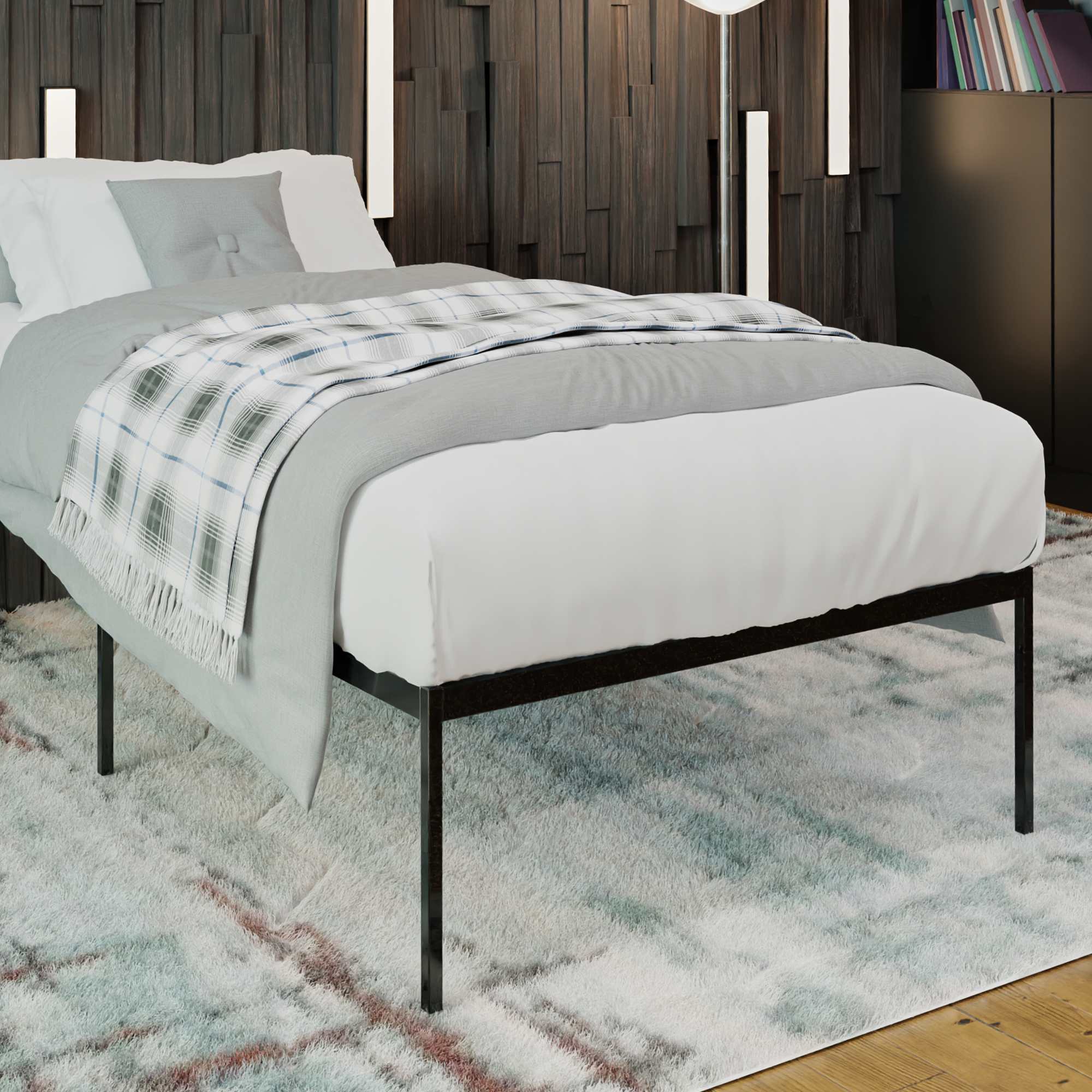 Metallbett Fargo schwarz 200x100x42 cm