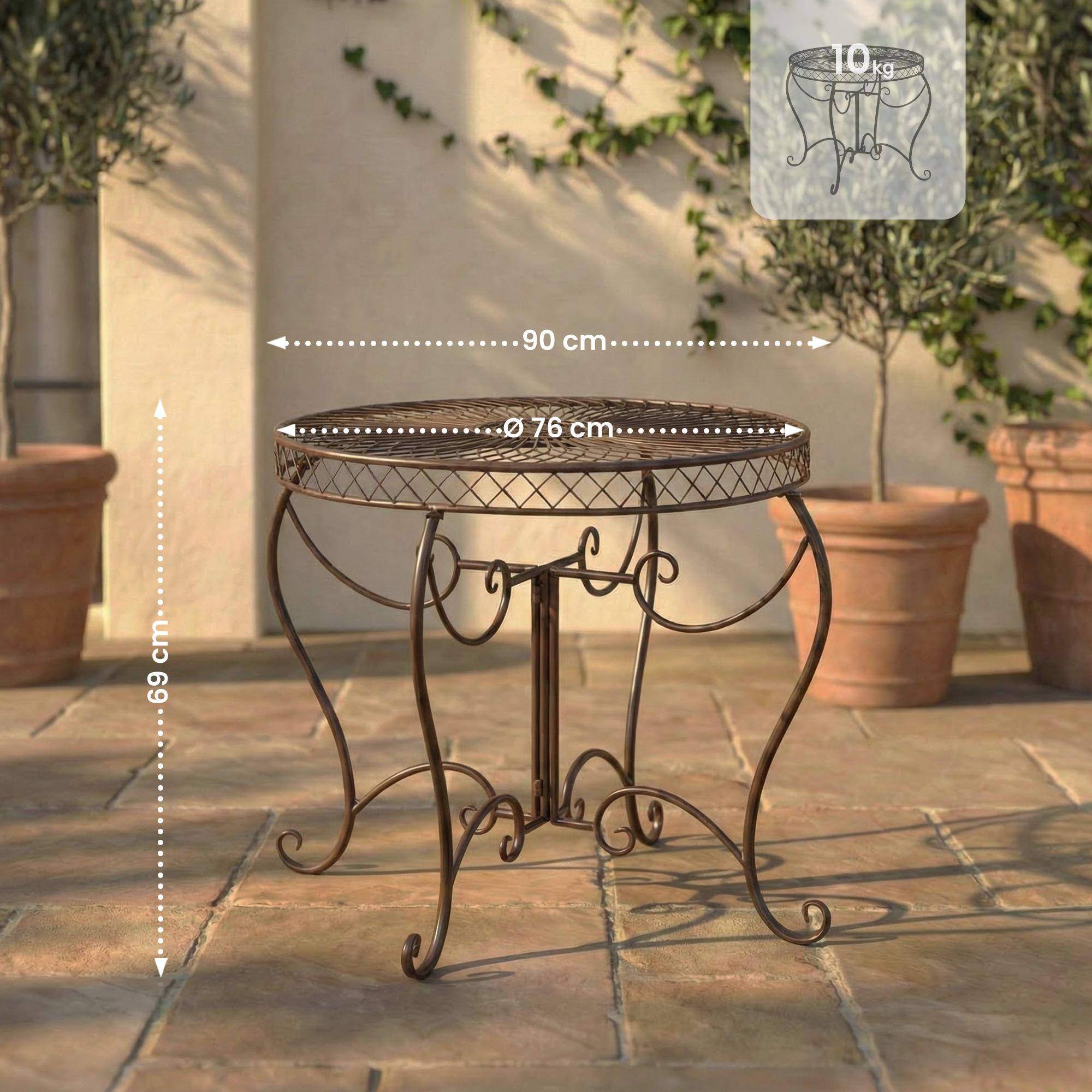 Gartentisch Sheela bronze