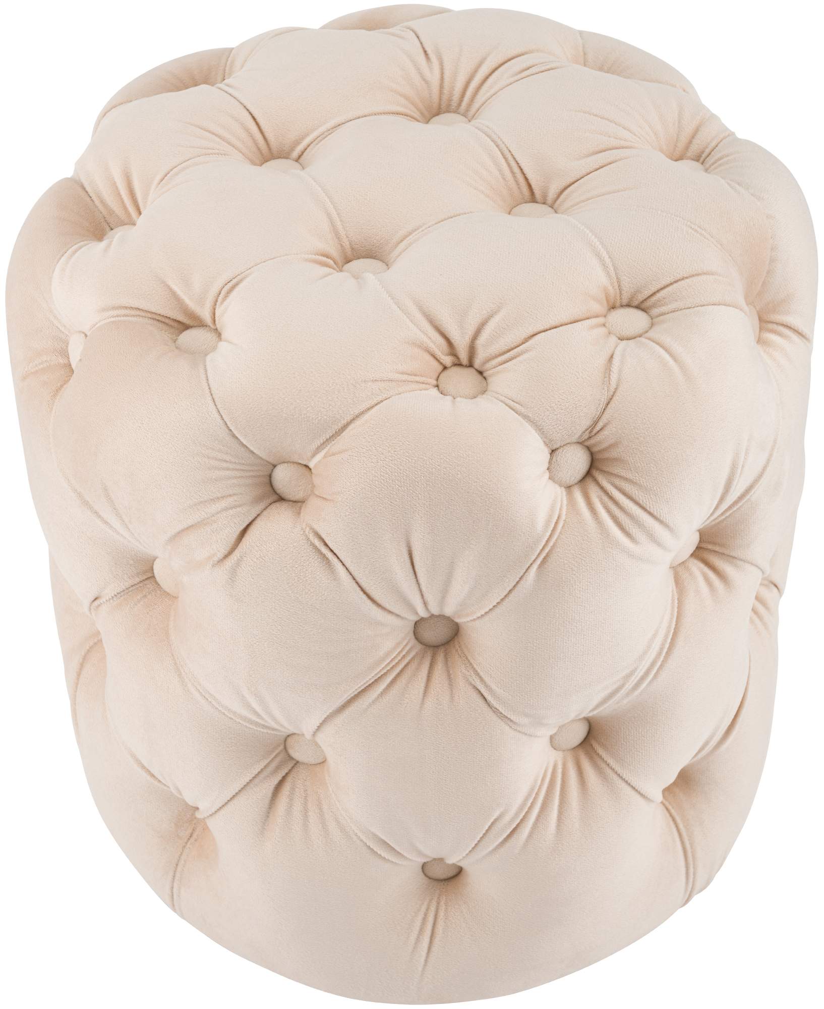 Sitzhocker Drancy Samt creme M