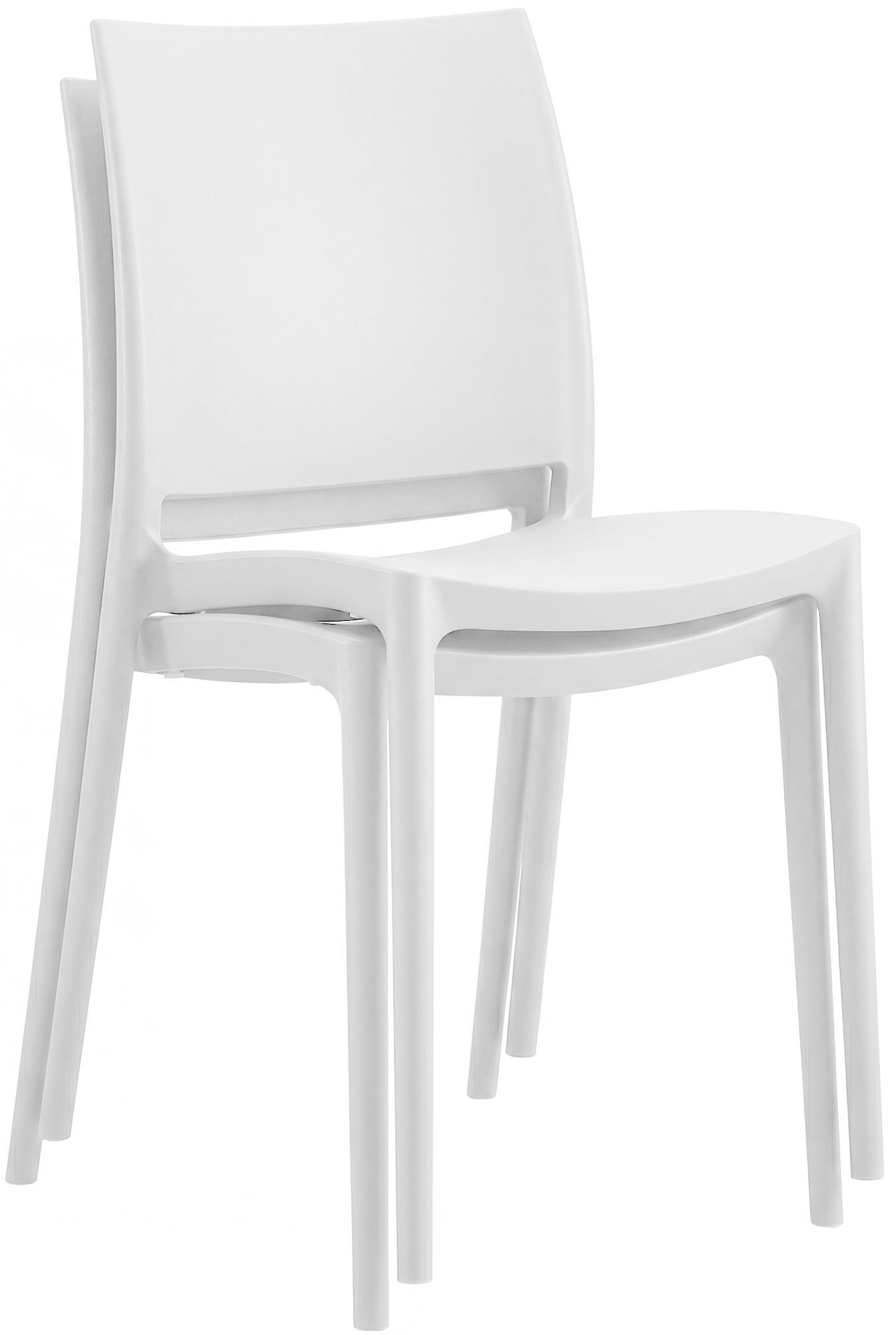 Gartenmöbel-Set Amino mit 2 Stühlen weiß