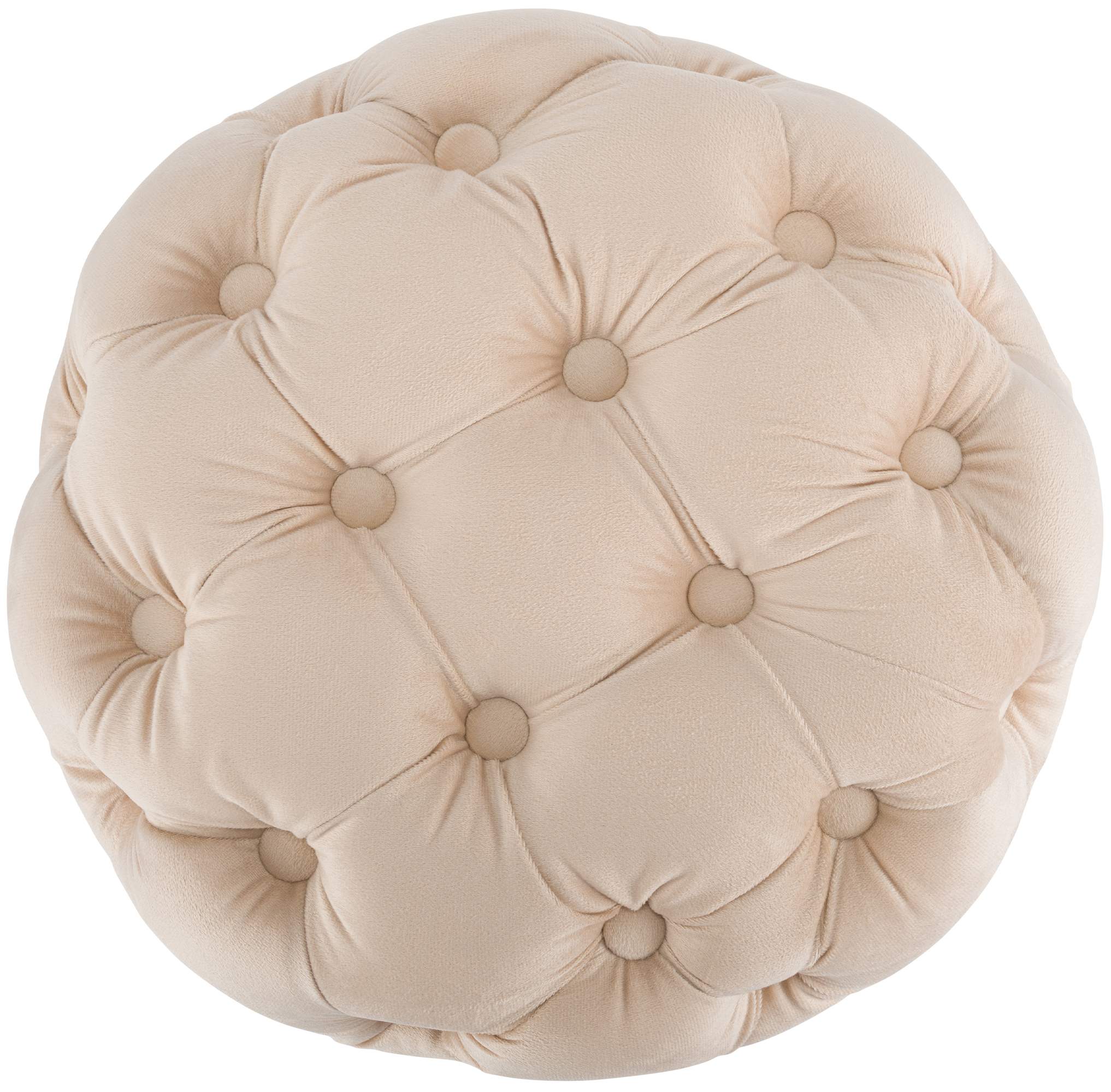 Sitzhocker Drancy Samt creme M