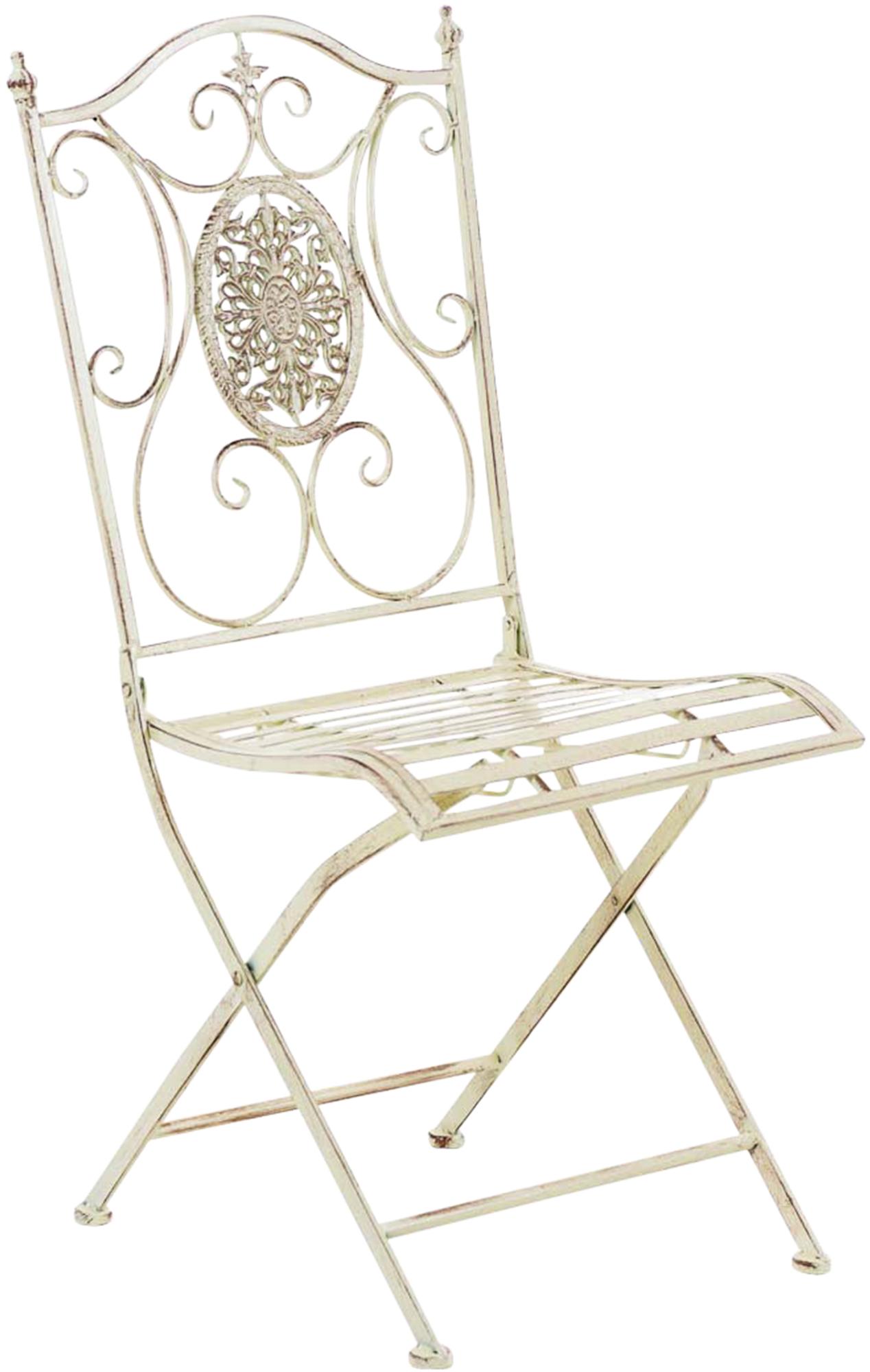 2er Set Klappstühle Sibell antik-creme