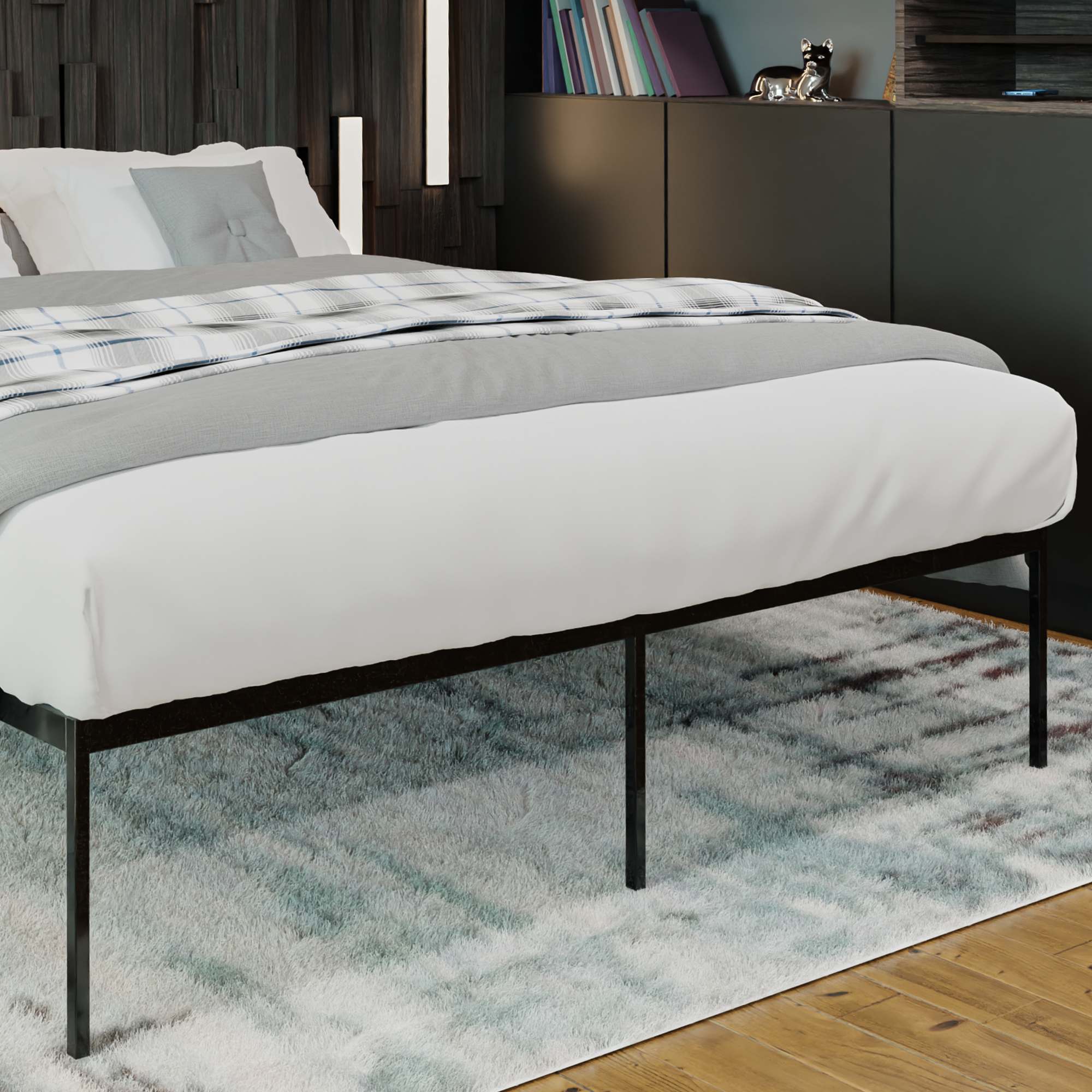 Metallbett Fargo schwarz 200x180x42 cm