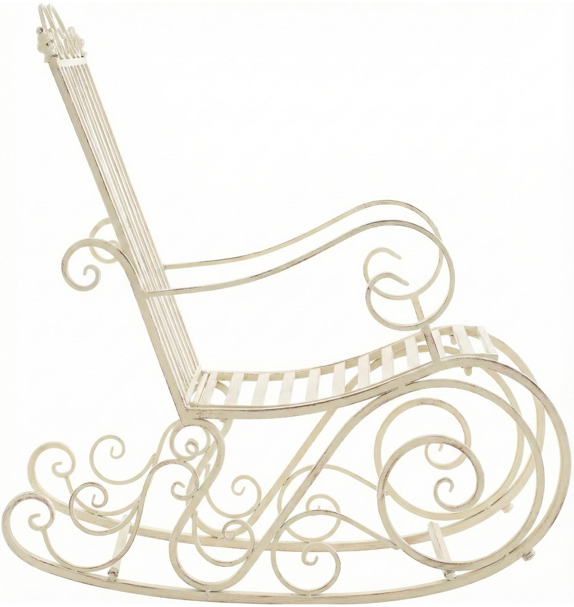Schaukelstuhl Smilla antik-creme