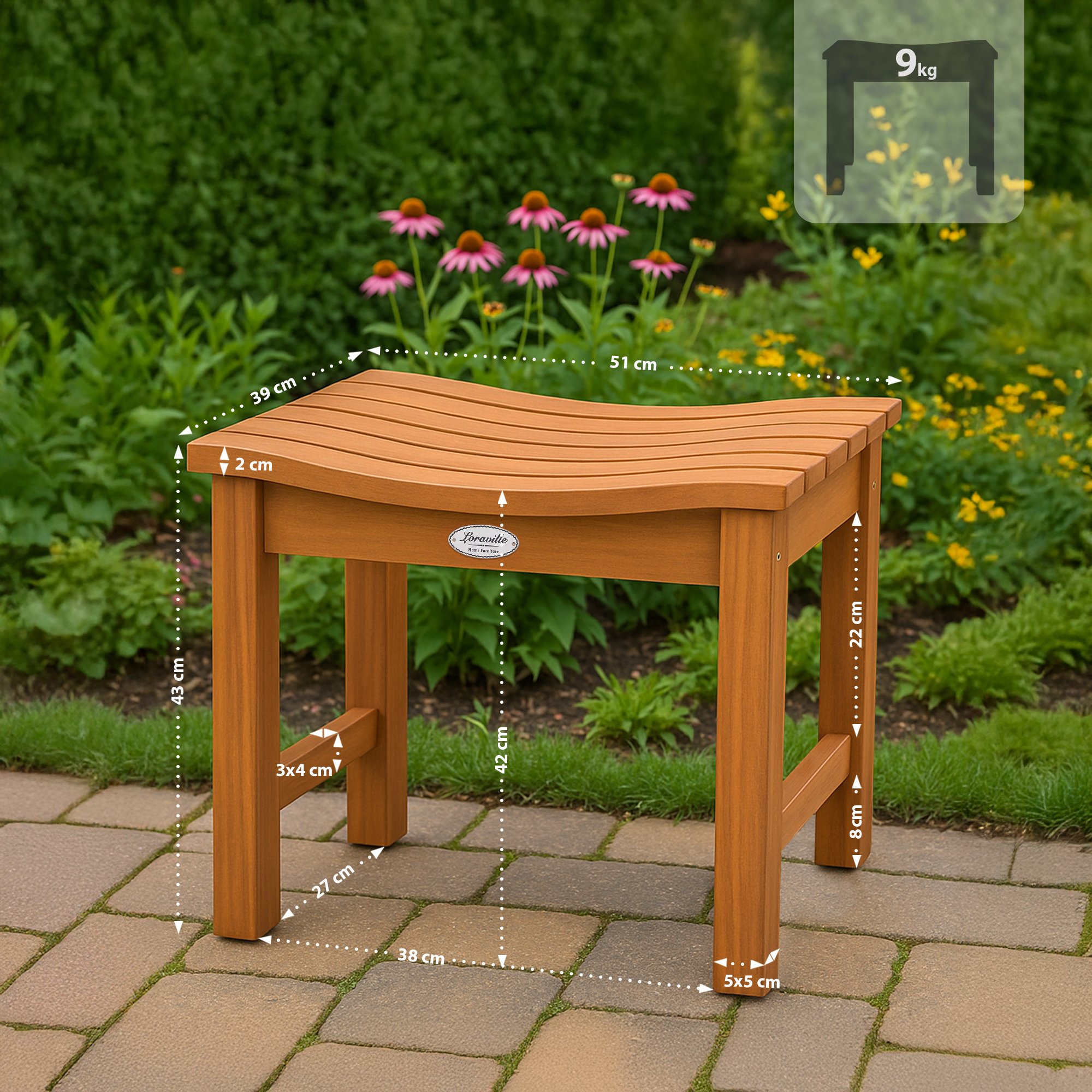 Hocker Bibury teak