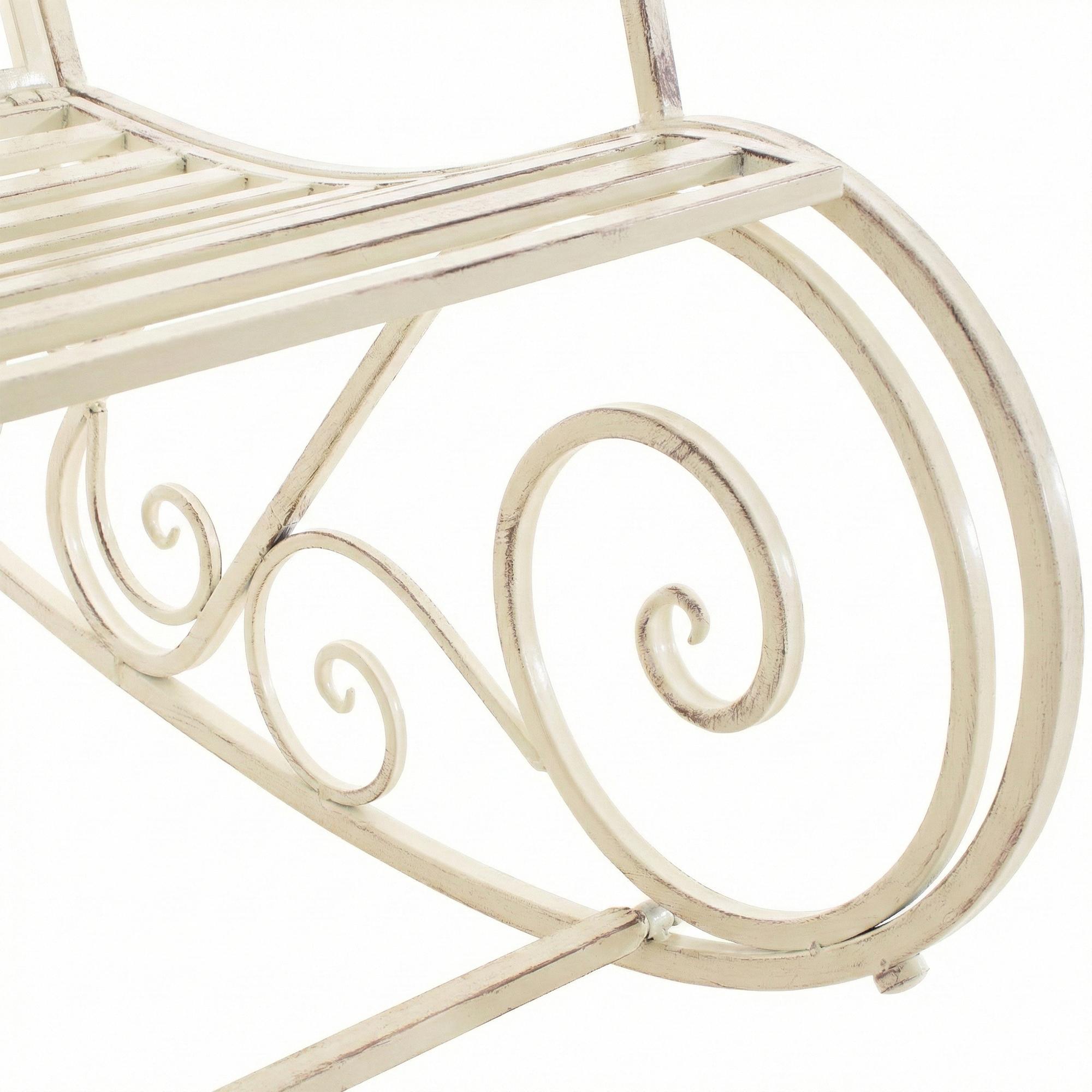 Schaukelstuhl Smilla antik-creme