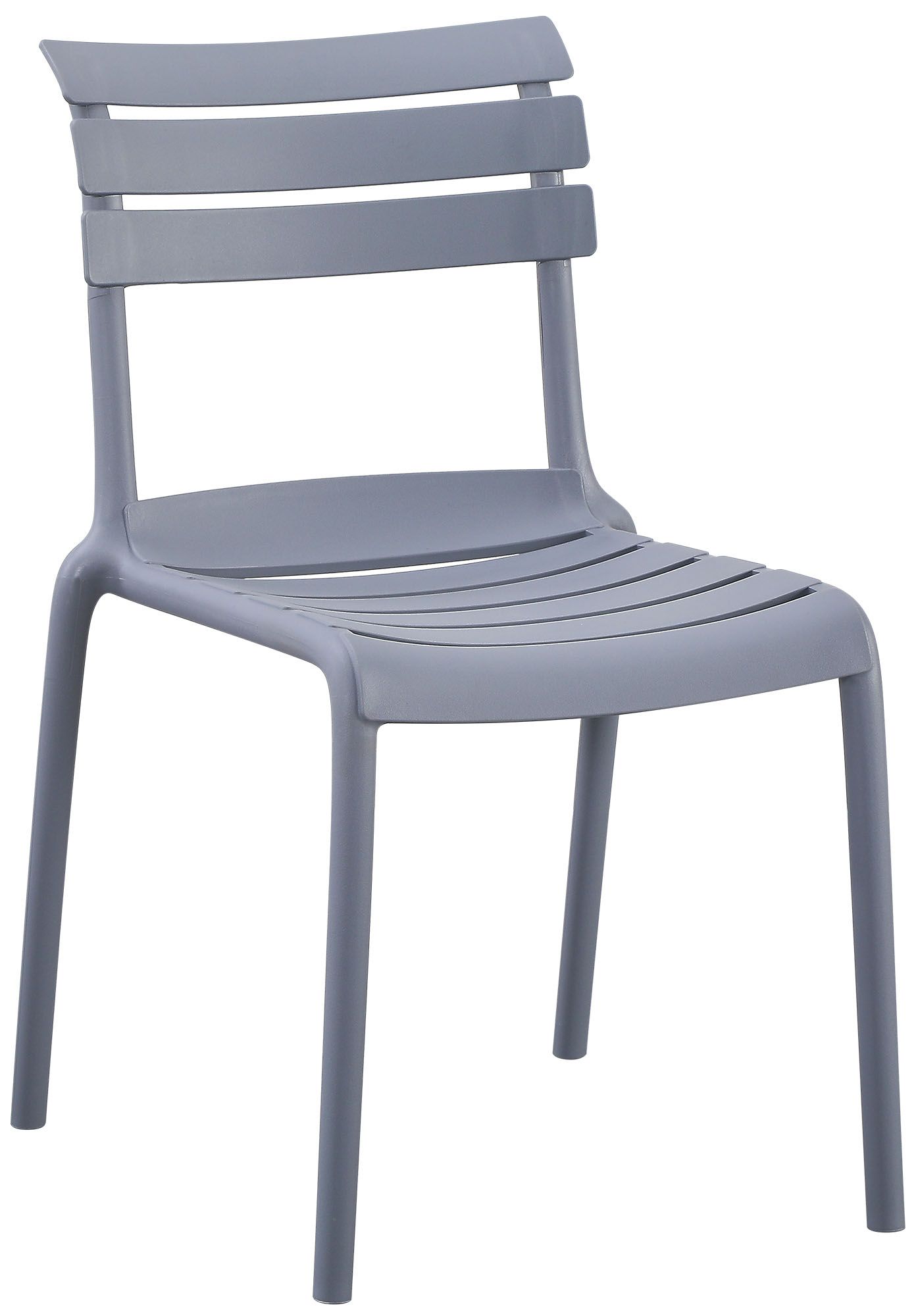 Gartenmöbel-Set Vela mit 2 Stühlen grau