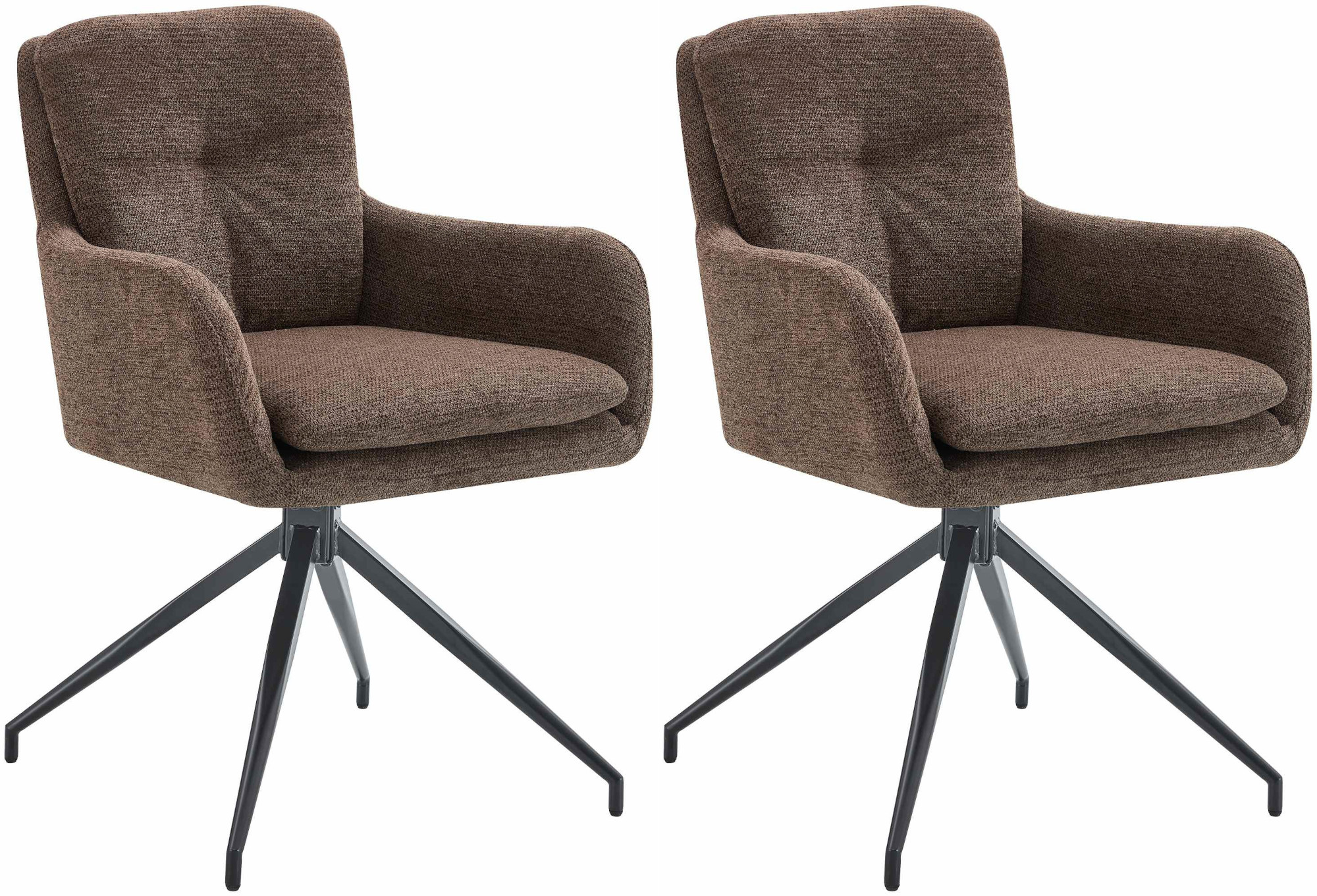 2er Set Esszimmerstühle Pickett Stoff