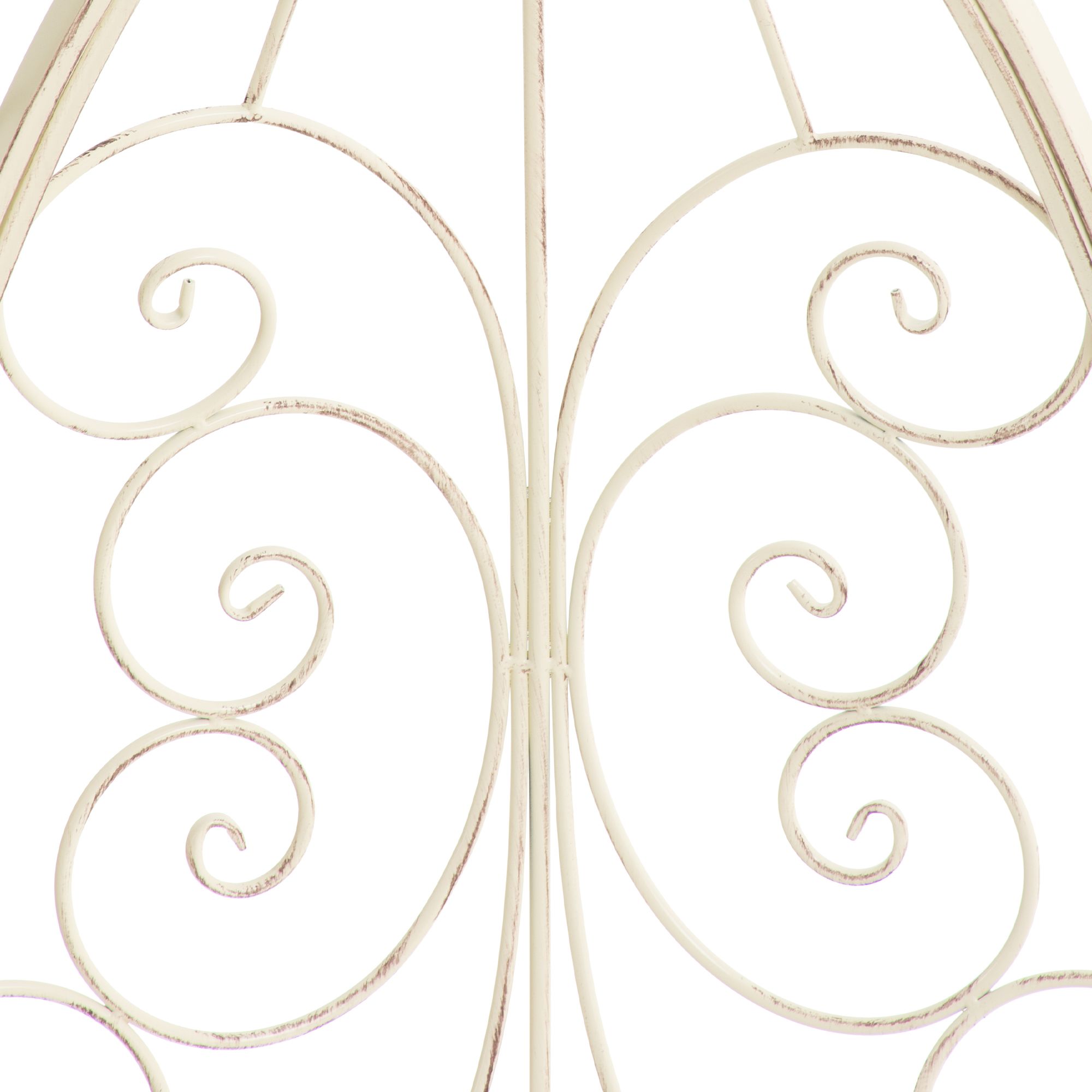 Halbpavillon Rosie mit Sitzbank antik-creme