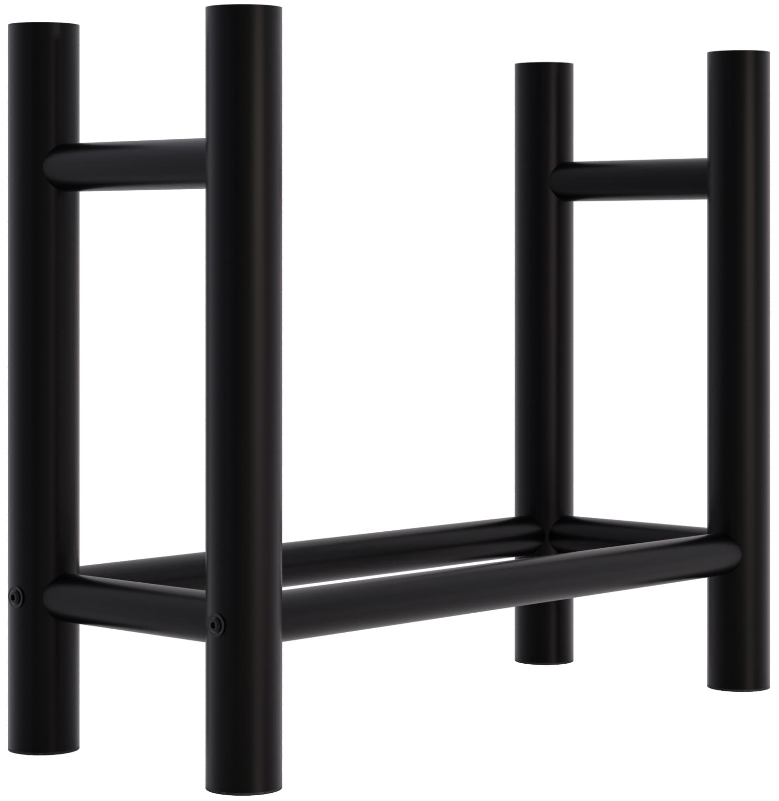 Kaminholzständer Medya schwarz 30x60x60 cm rund