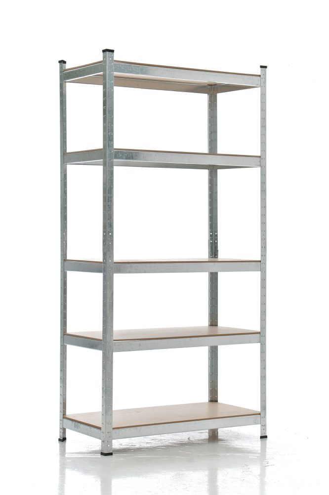 Schwerlastregal aus Metall silber 90x40x180 cm