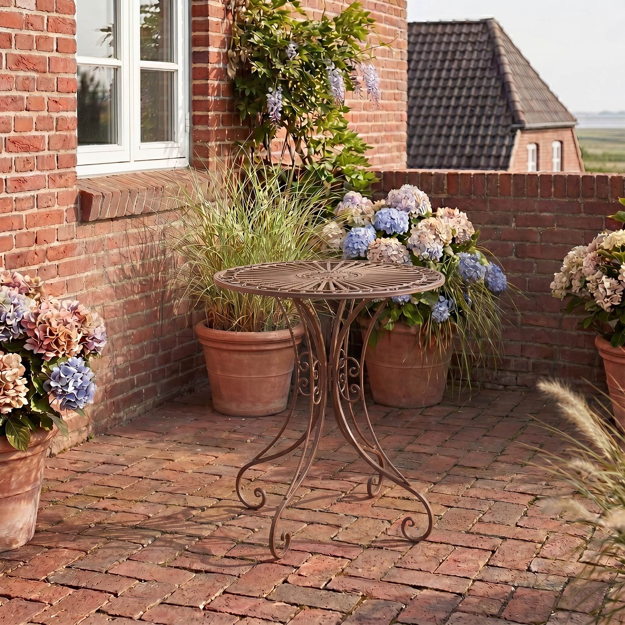Gartentisch Hari antik braun