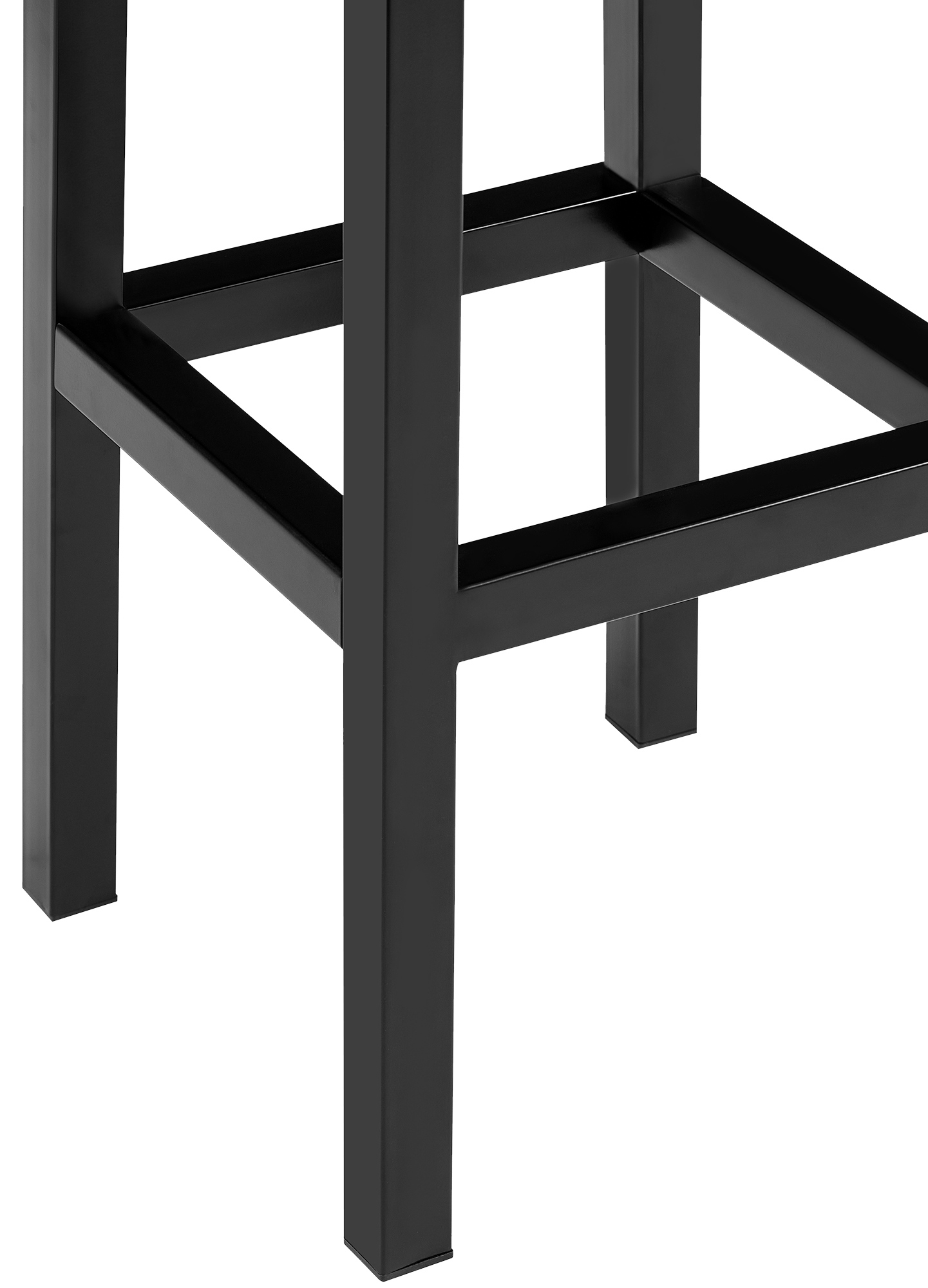 Barhocker Taylor Stoffbezug Sitzhöhe 78 cm Metallgestell schwarz