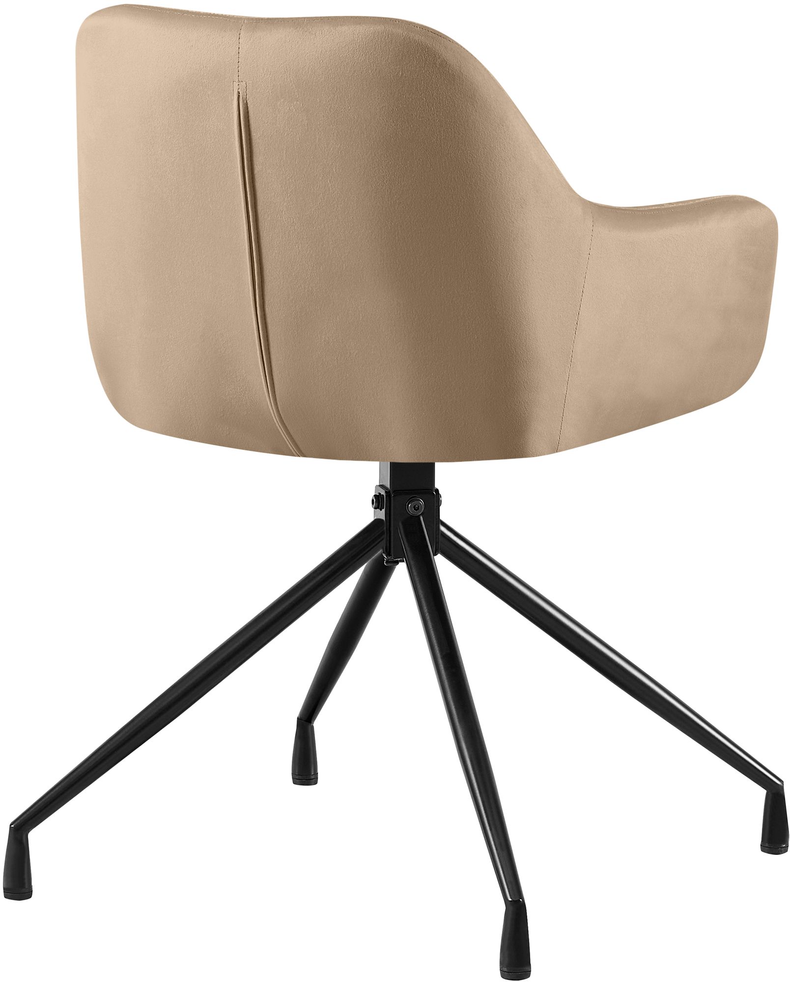 2er Set Esszimmerstühle Welby taupe Samt