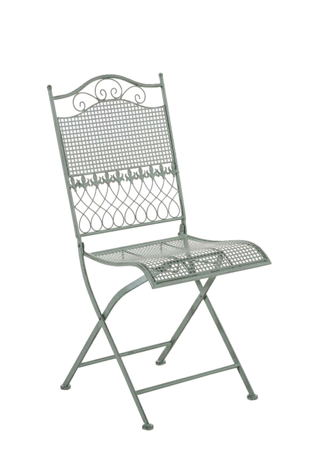 2er Set Gartenstühle Kiran antik-grün