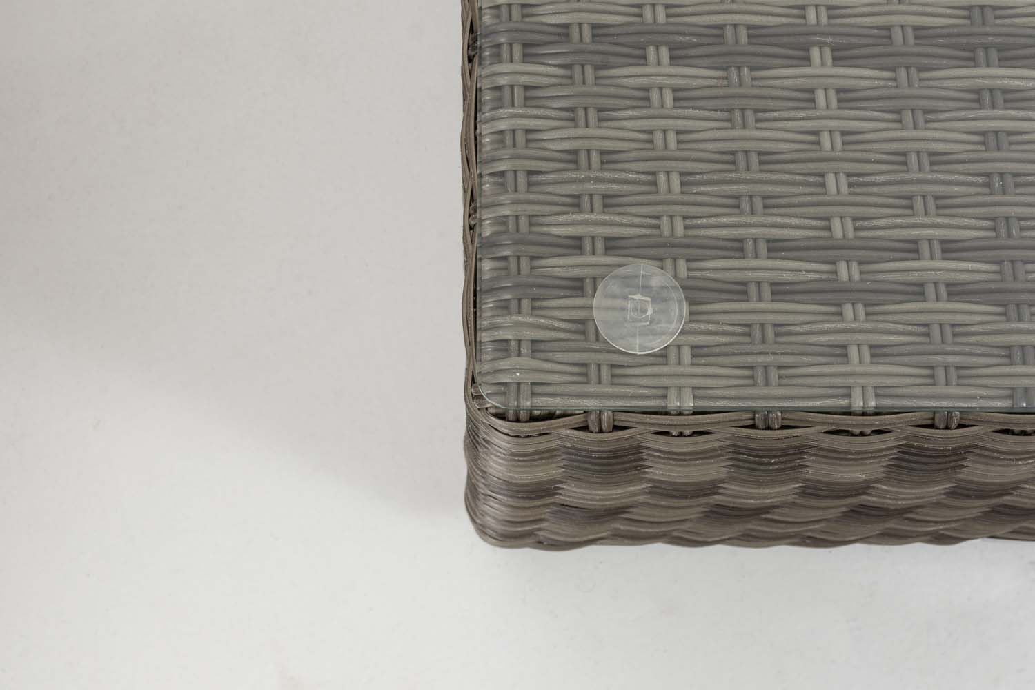 Polyrattan Tisch Genero / Liberi 5mm grau-meliert
