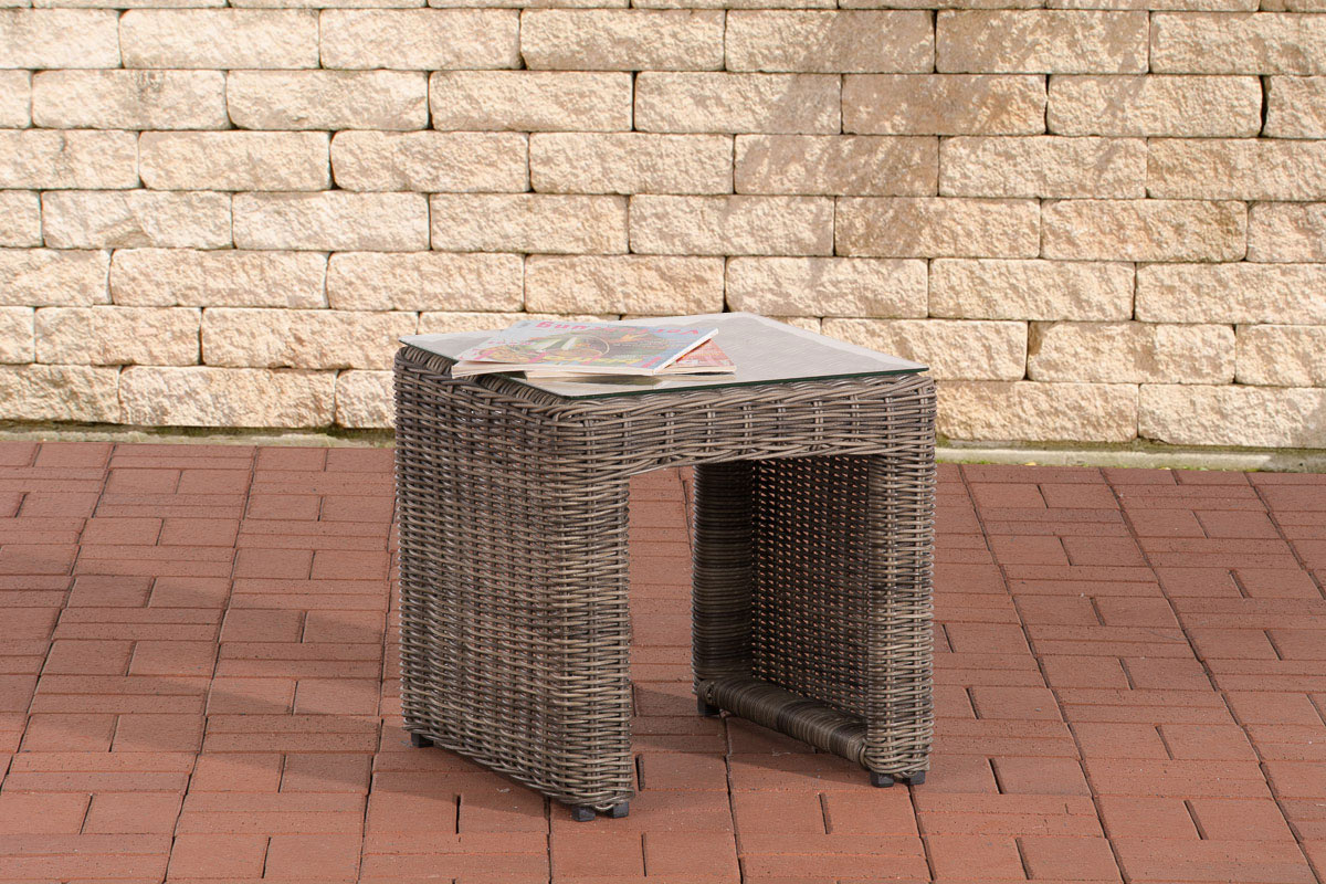 Luxus Beistelltisch Casablanca 5mm grau-meliert