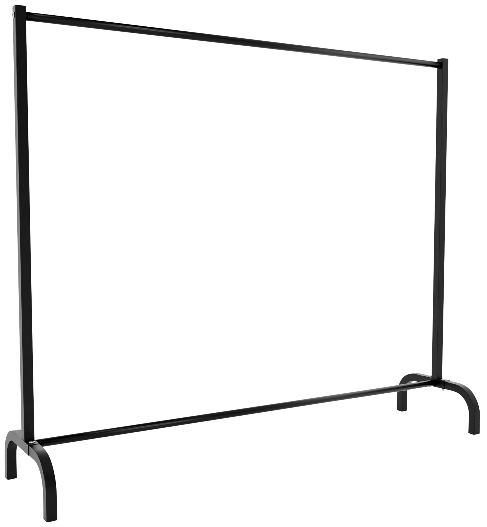Kleiderständer Lara schwarz 150x38x120 cm