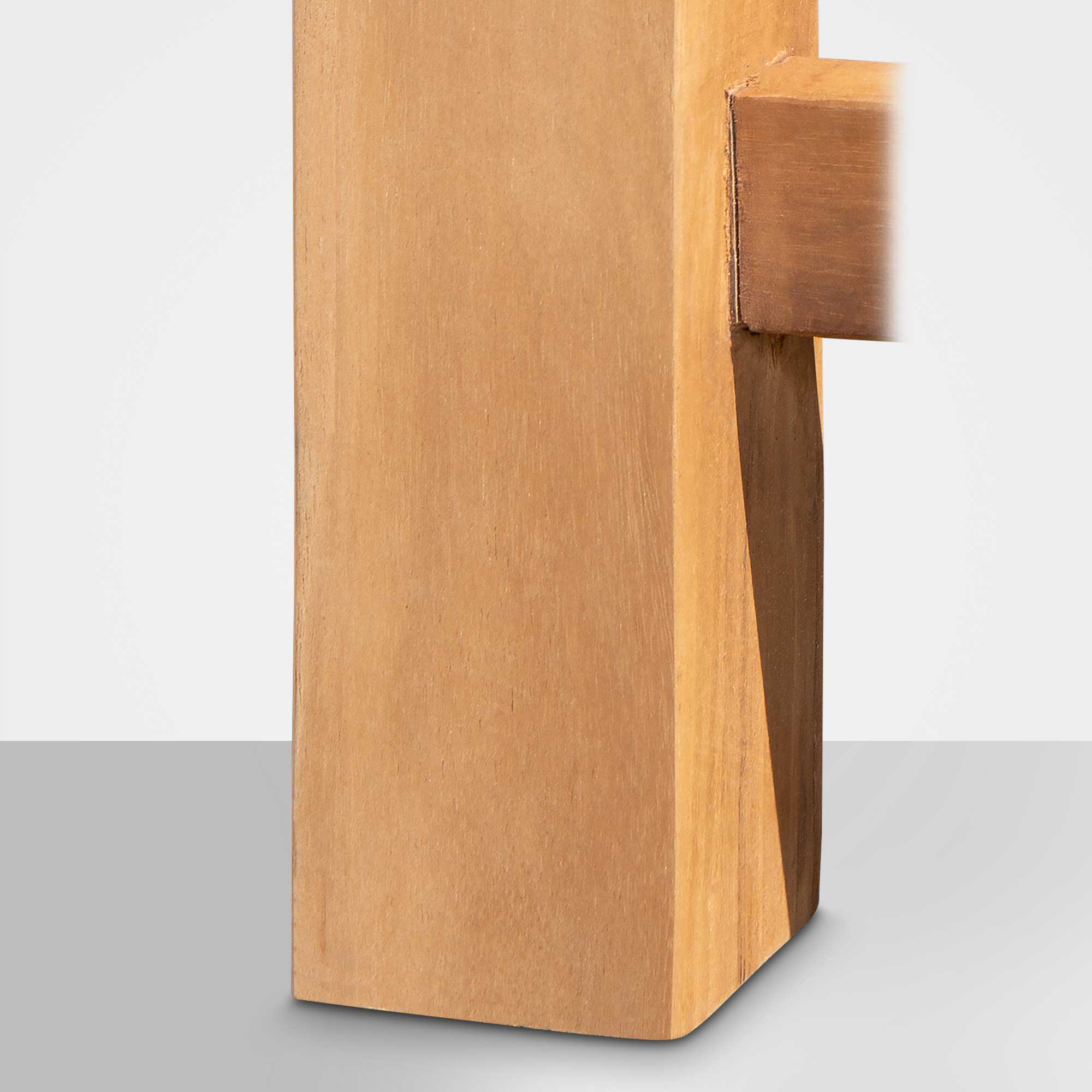 Teakbank 120 cm mit Abdeckhaube Florida
