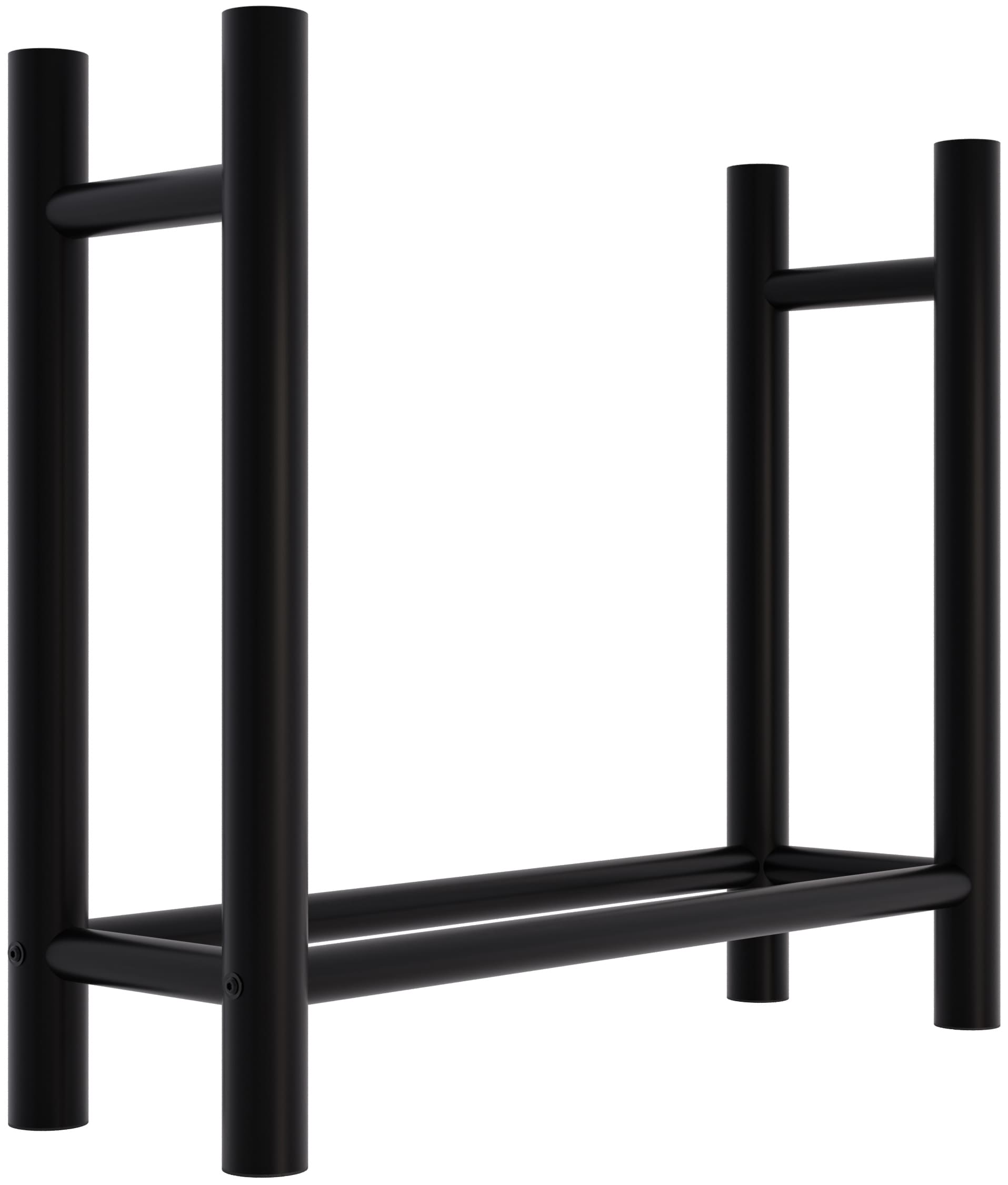 Kaminholzständer Medya schwarz 30x80x80 cm rund