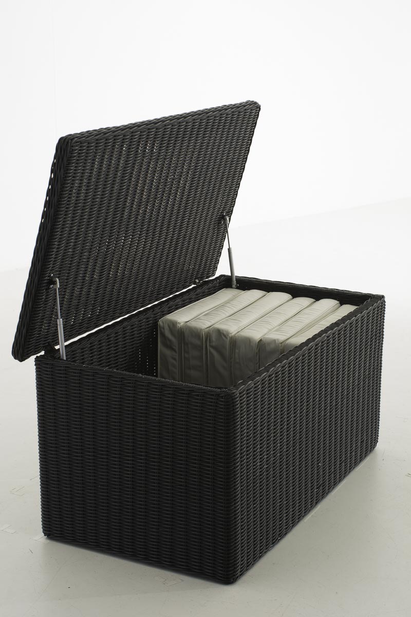 Polyrattan Luxus Auflagenbox 5mm schwarz L
