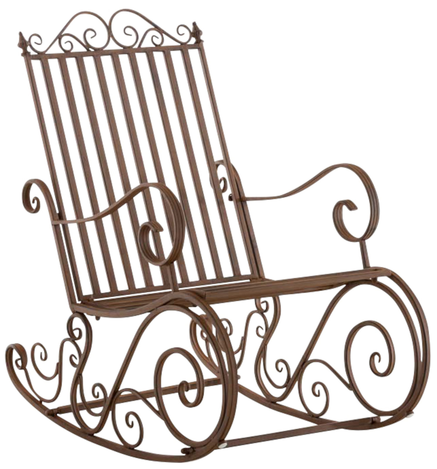 2er Set Schaukelstühle Smilla braun