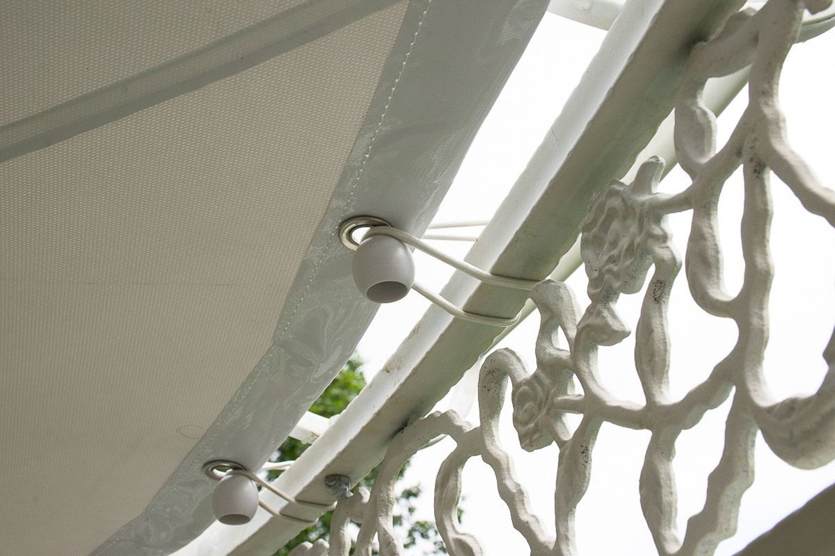 Dach für Luxus Pavillon Romantik weiß Ø 350 cm