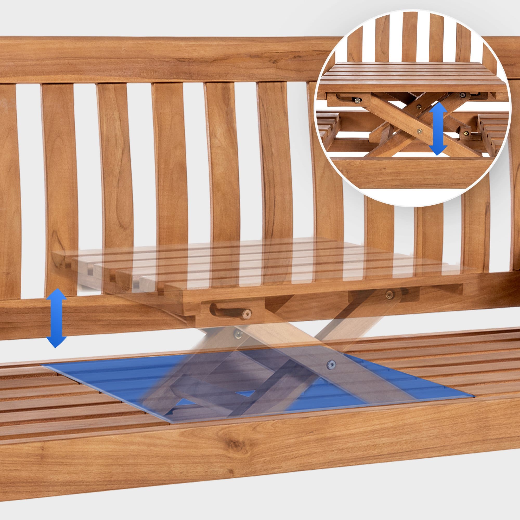 Teakbank Orlando teak 150 cm