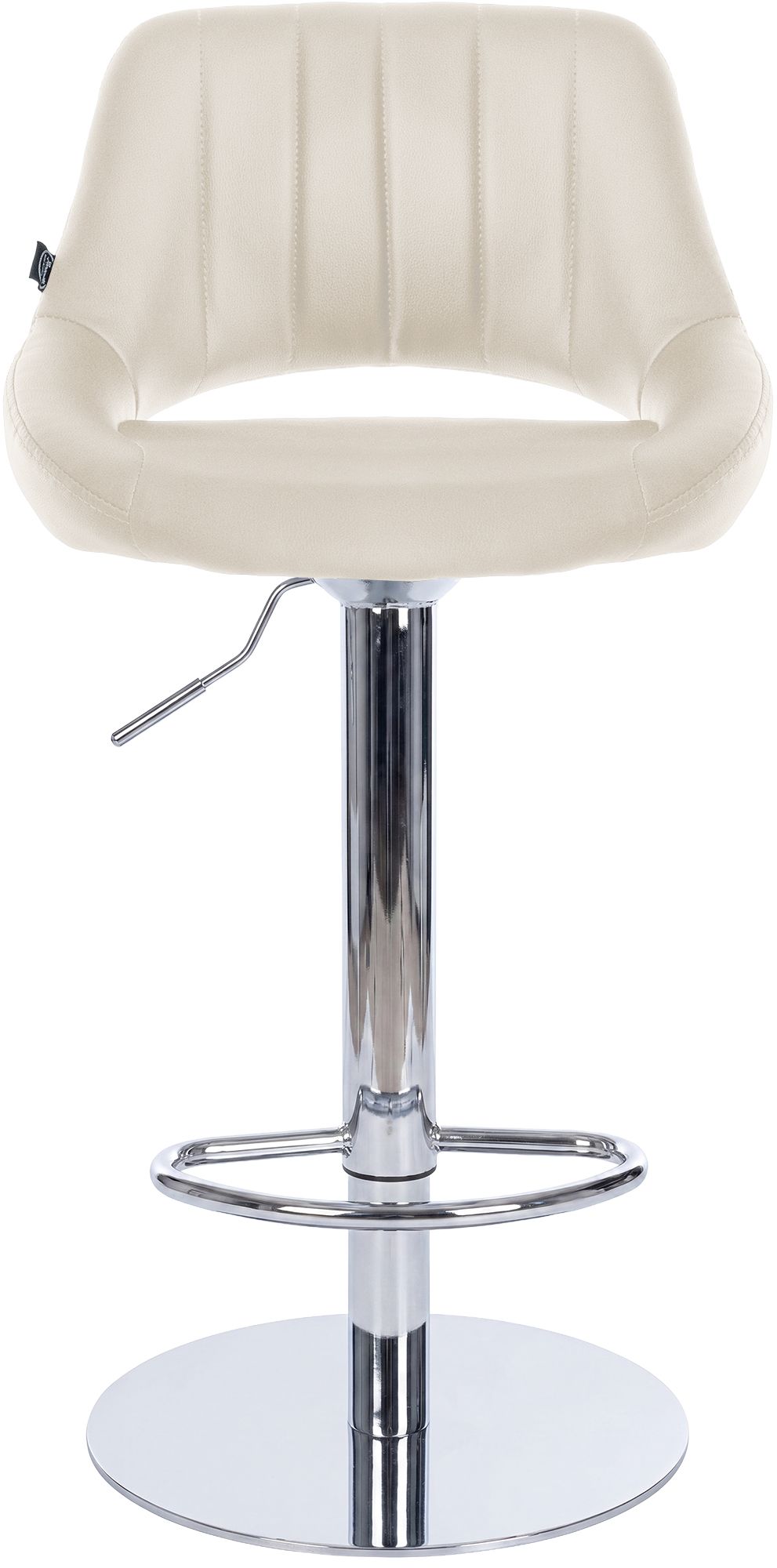 Barhocker Milet Chrom mit extra schwerem Standfuß