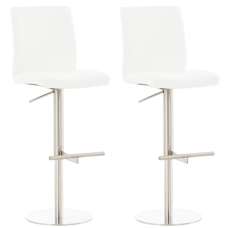 2er Set Barhocker Cadiz Kunstlederbezug
