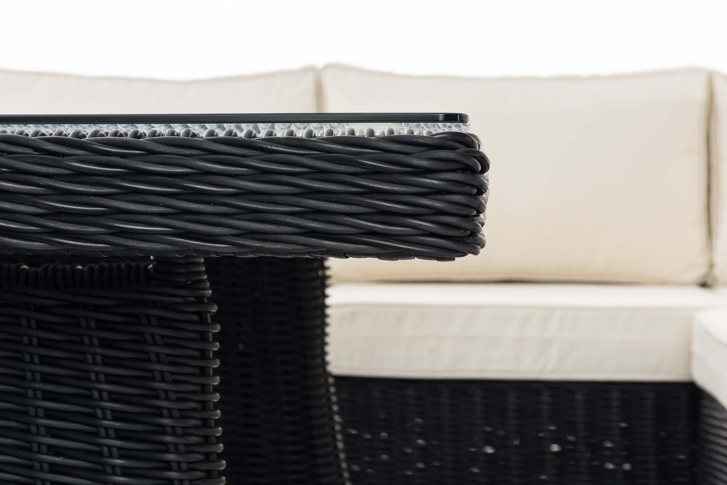 Sitzgruppe Sorano 5mm schwarz cremeweiß