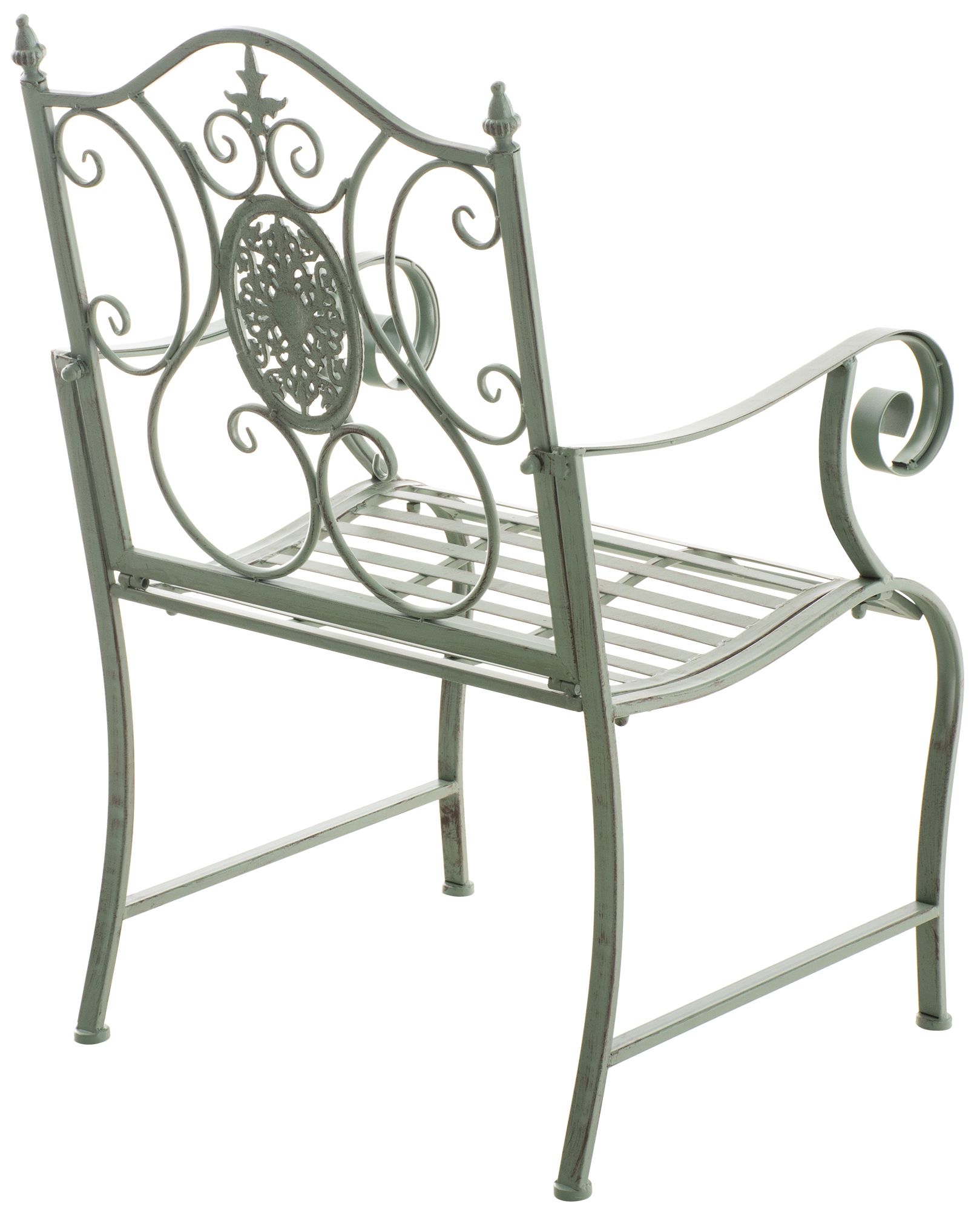 2er Set Gartenstühle Punjab antik-grün
