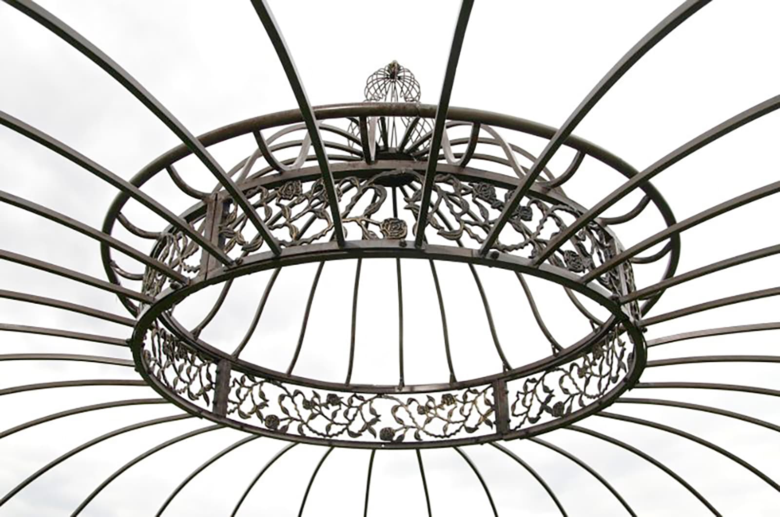 Luxus Pavillon Romantik rund 350 cm bronze