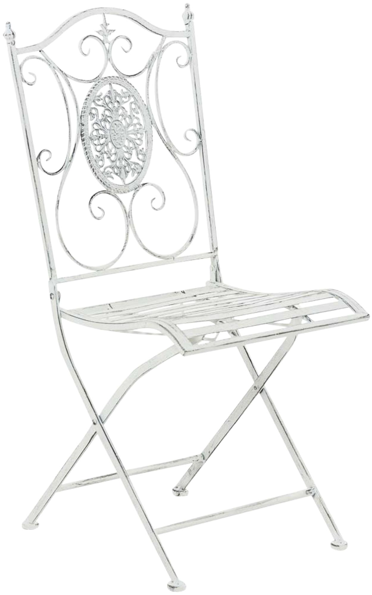 2er Set Klappstühle Sibell antik weiß