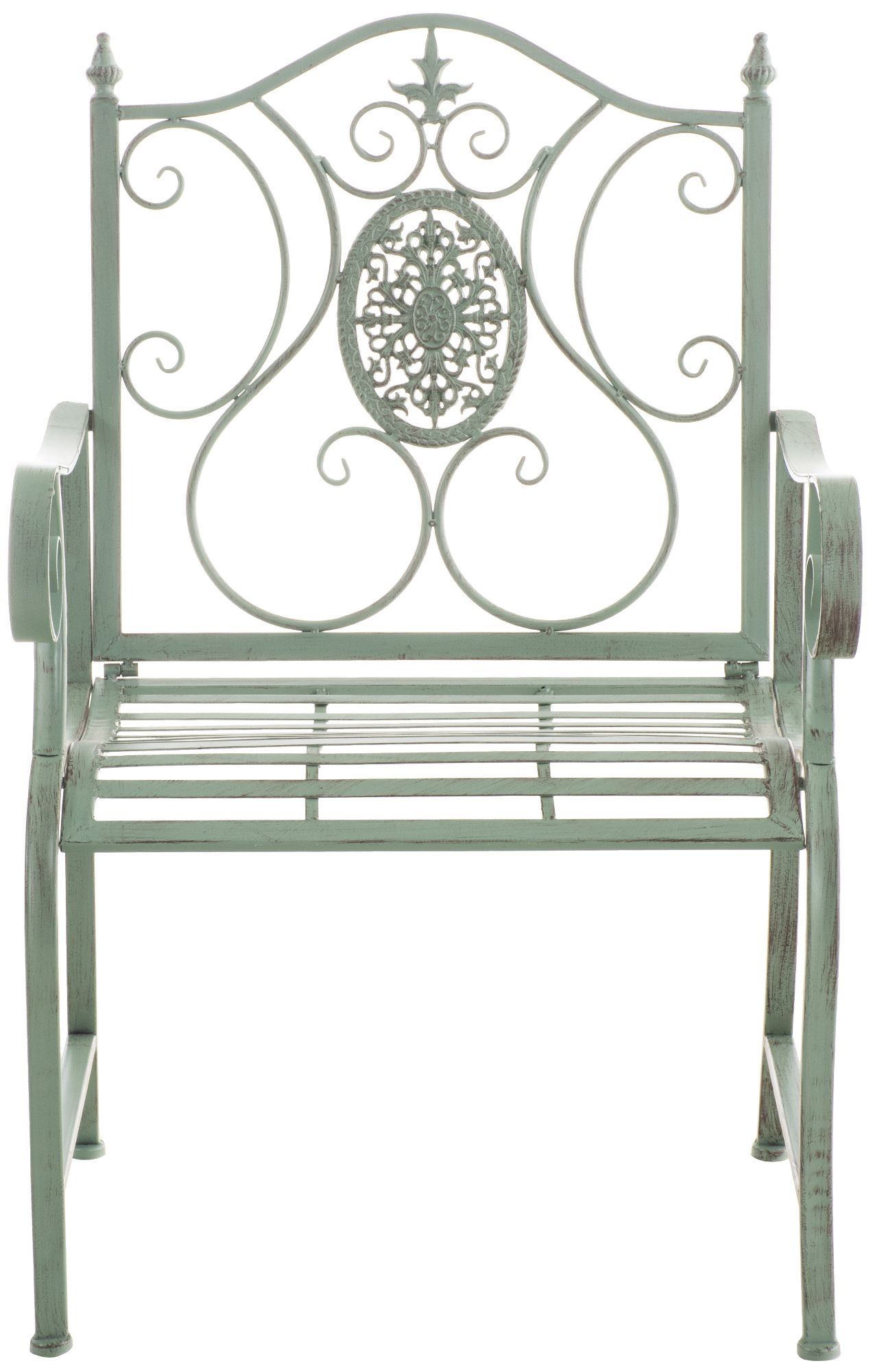 2er Set Gartenstühle Punjab antik-grün